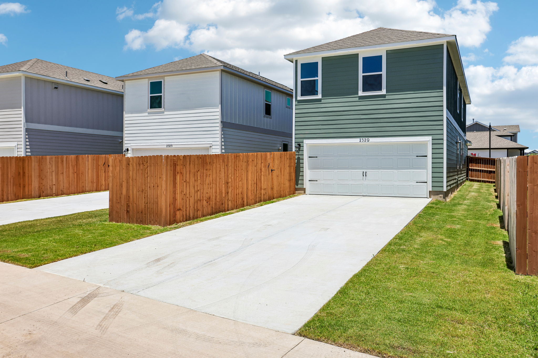 A row of houses.