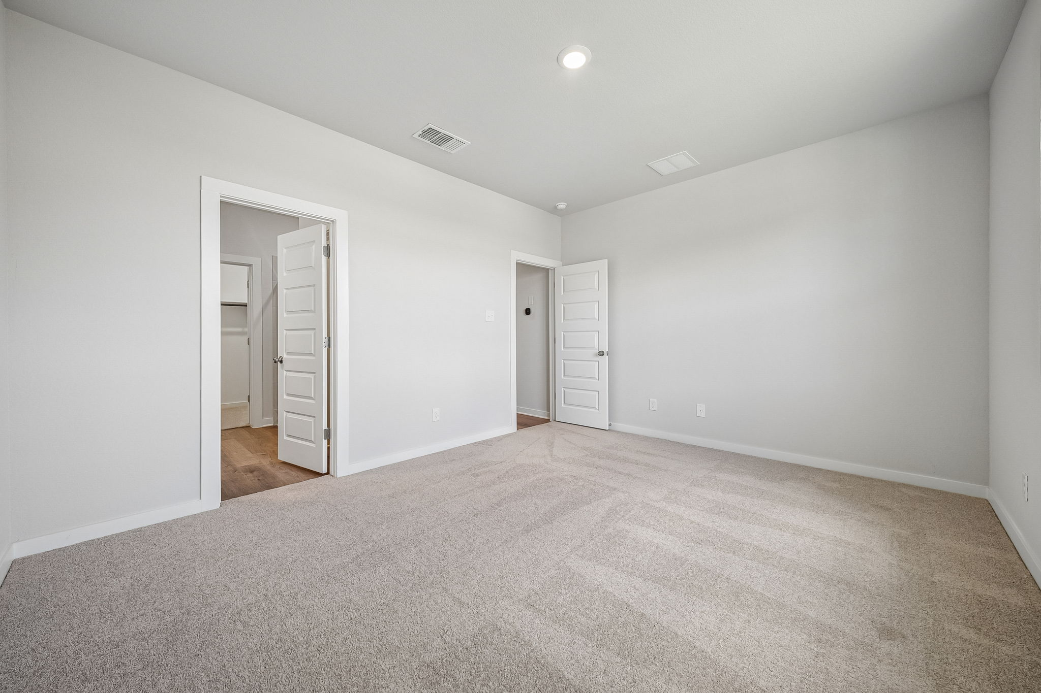 A room with white walls.