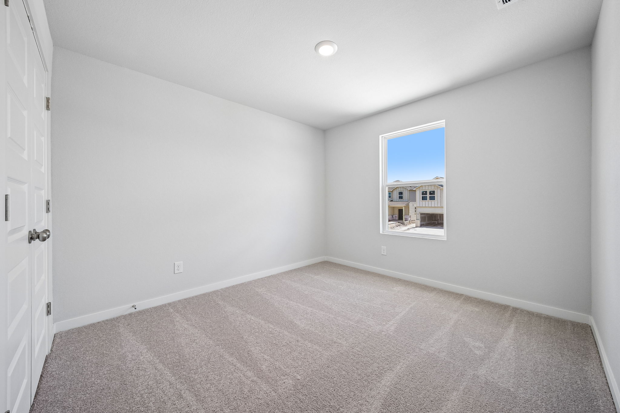 A room with a window.