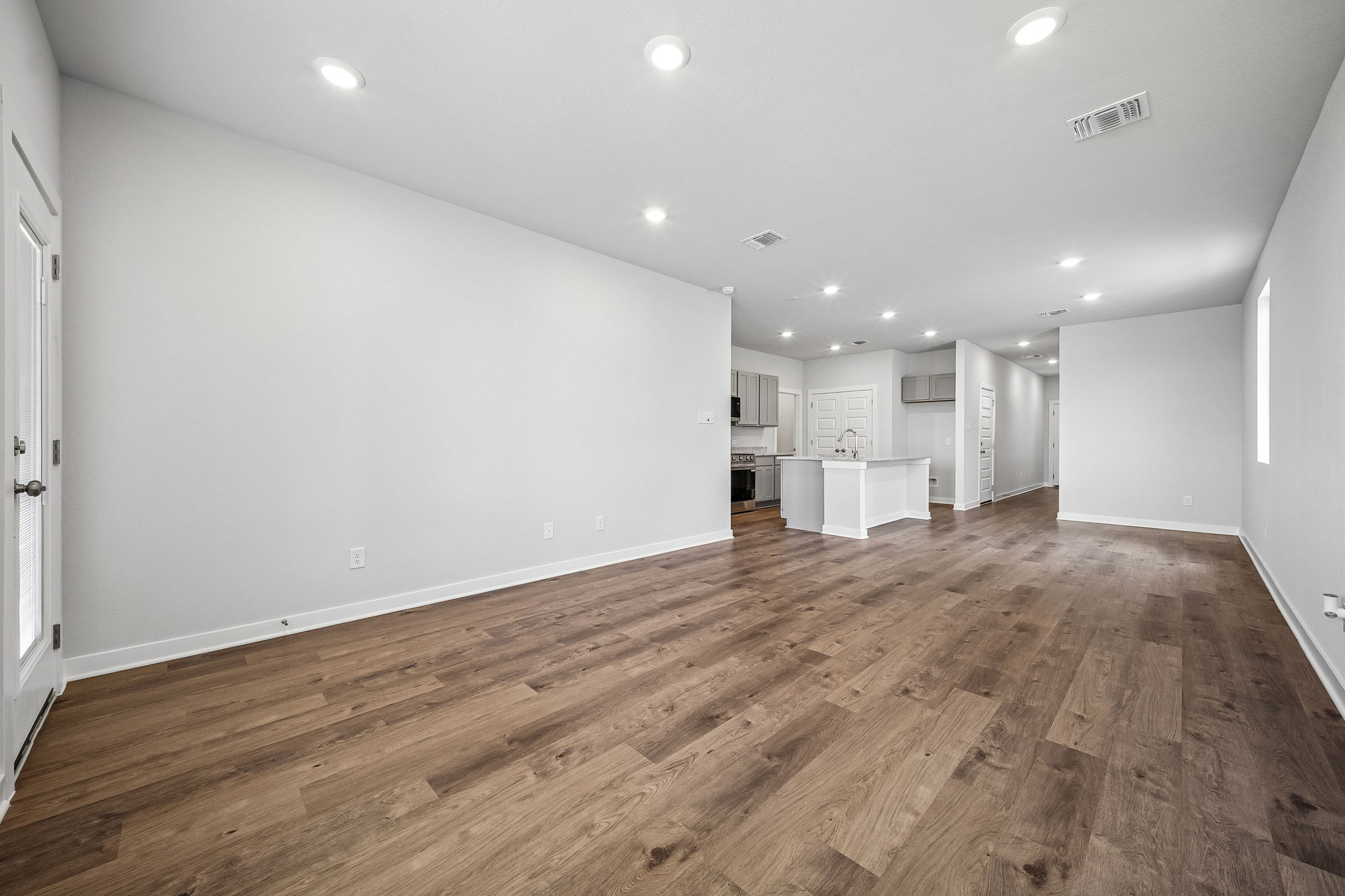 A large empty room.