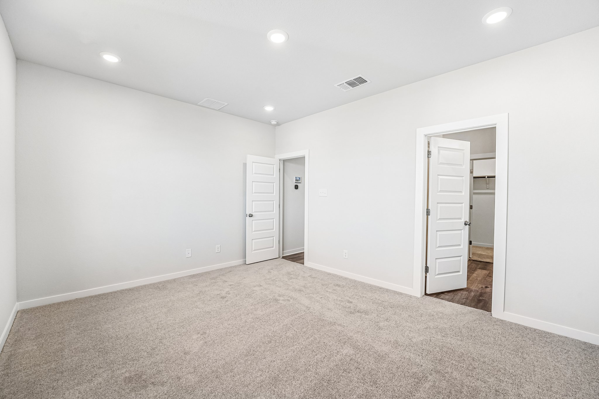 A room with white walls.