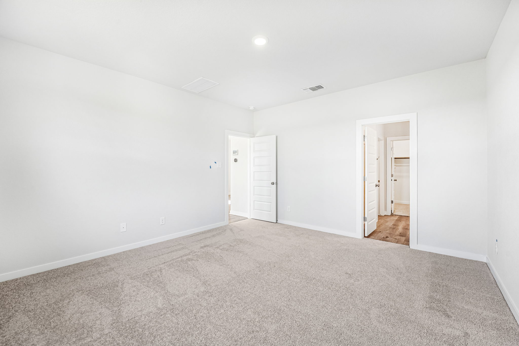 A room with white walls.