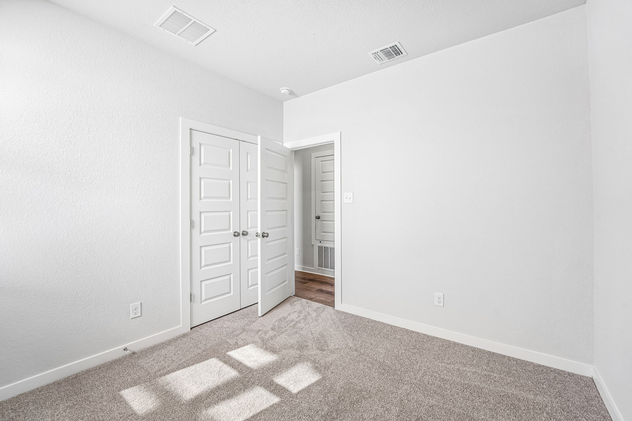 A room with white walls.
