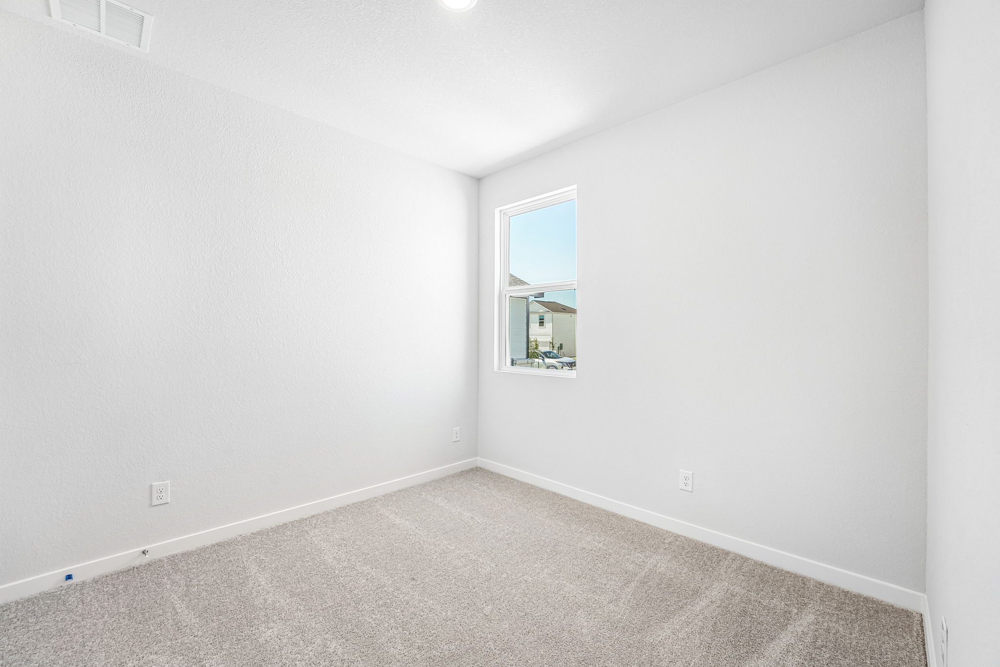 A room with a window.