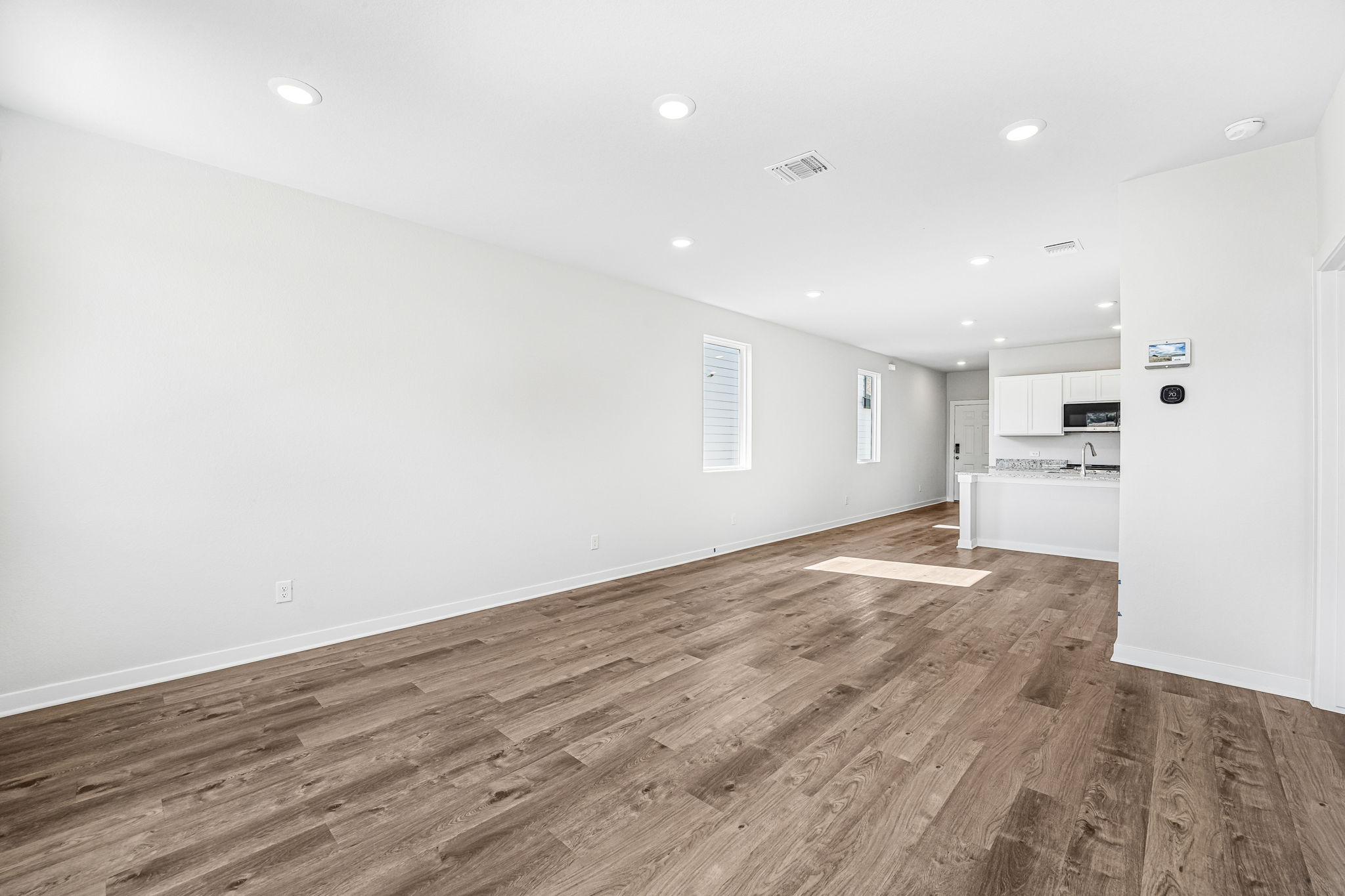 A large empty room.