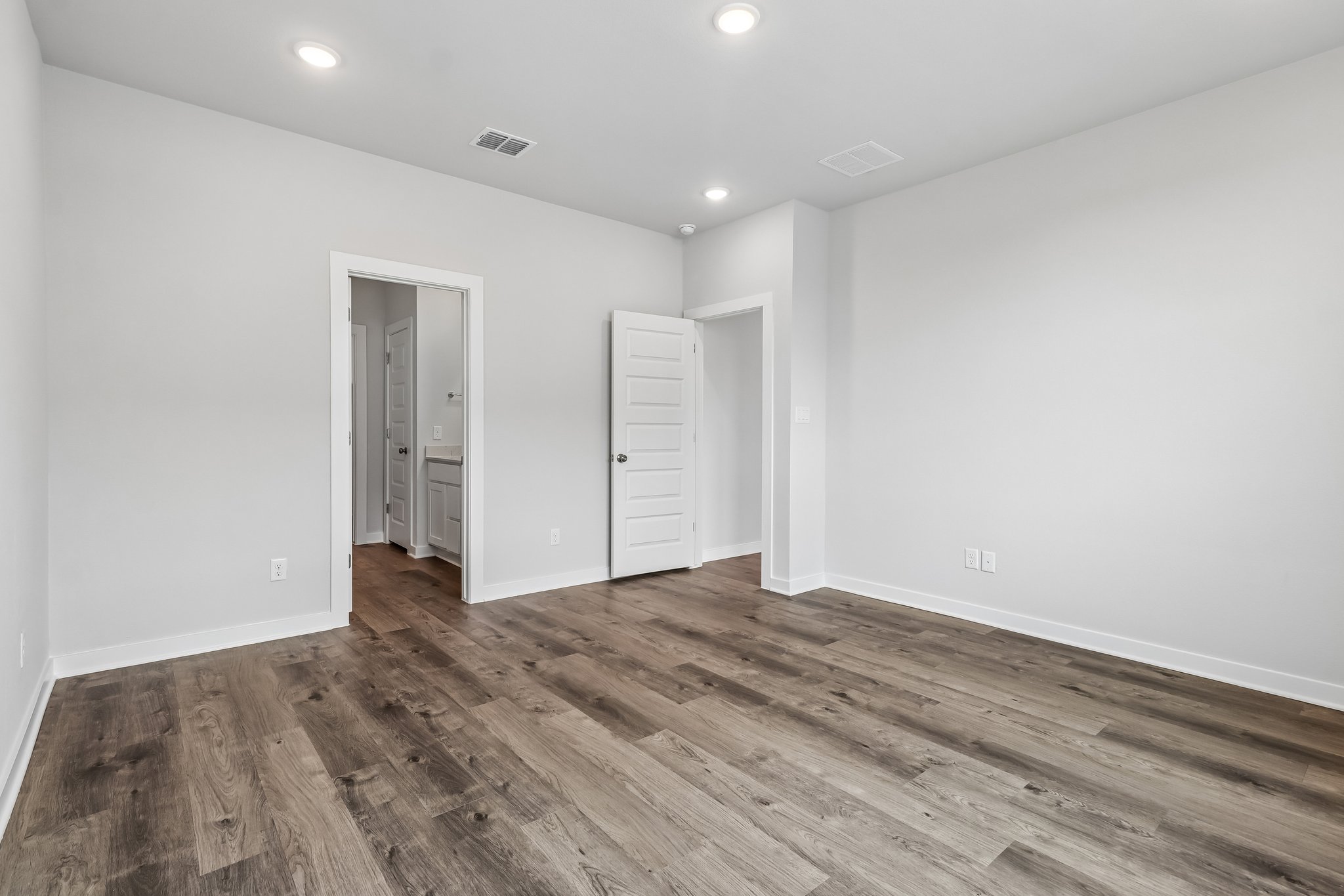 A room with white walls.