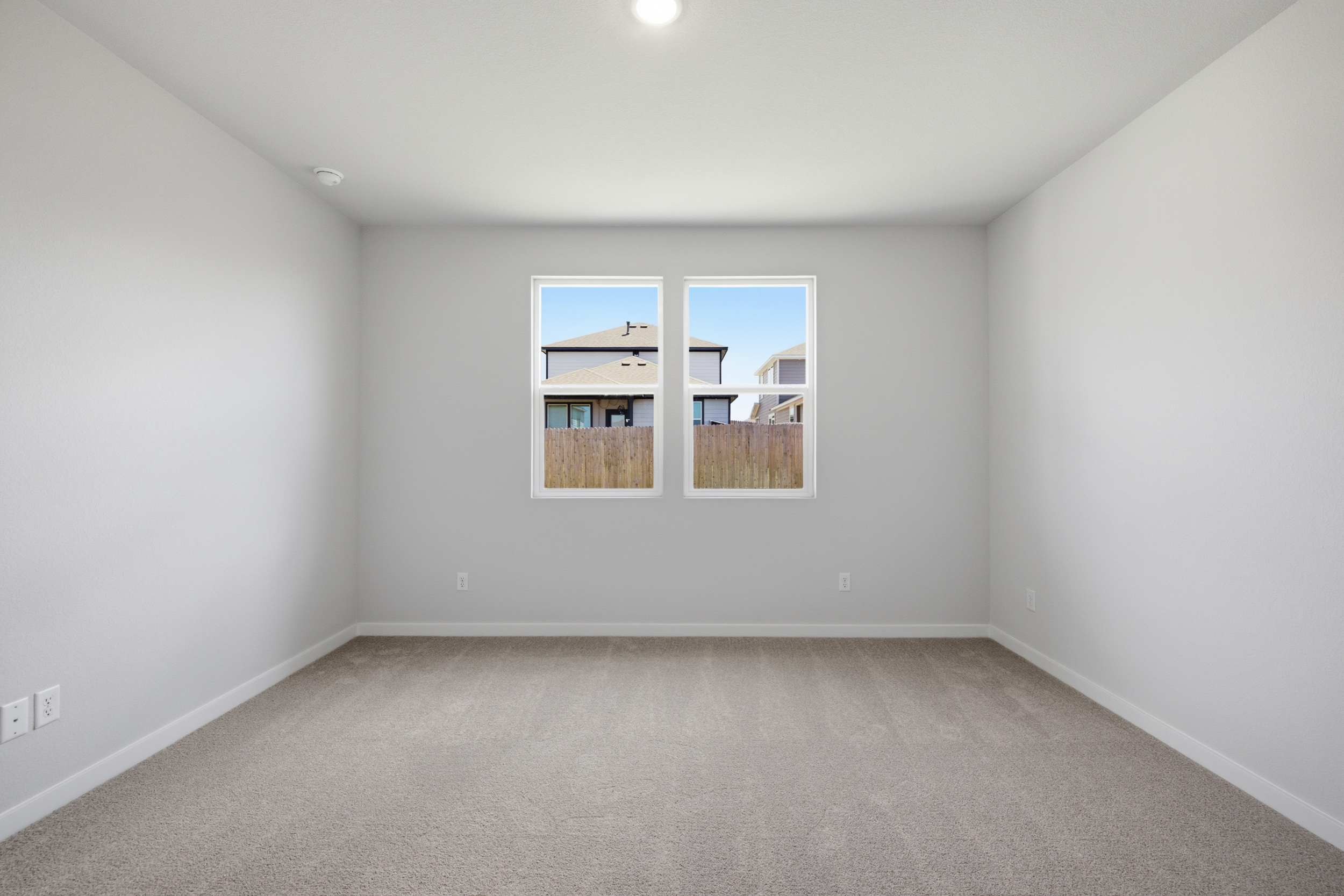 A room with a window.