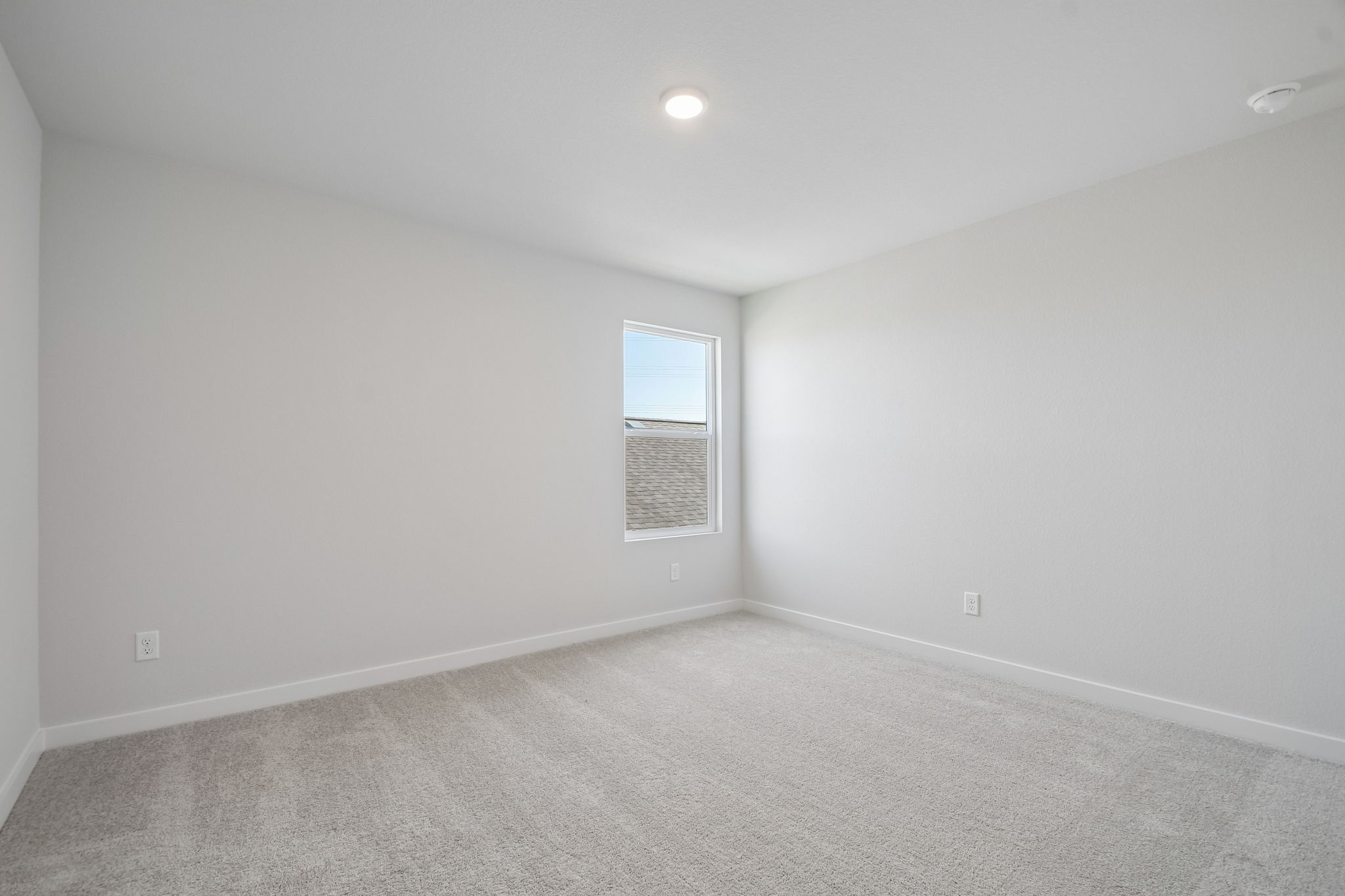 A room with a window.