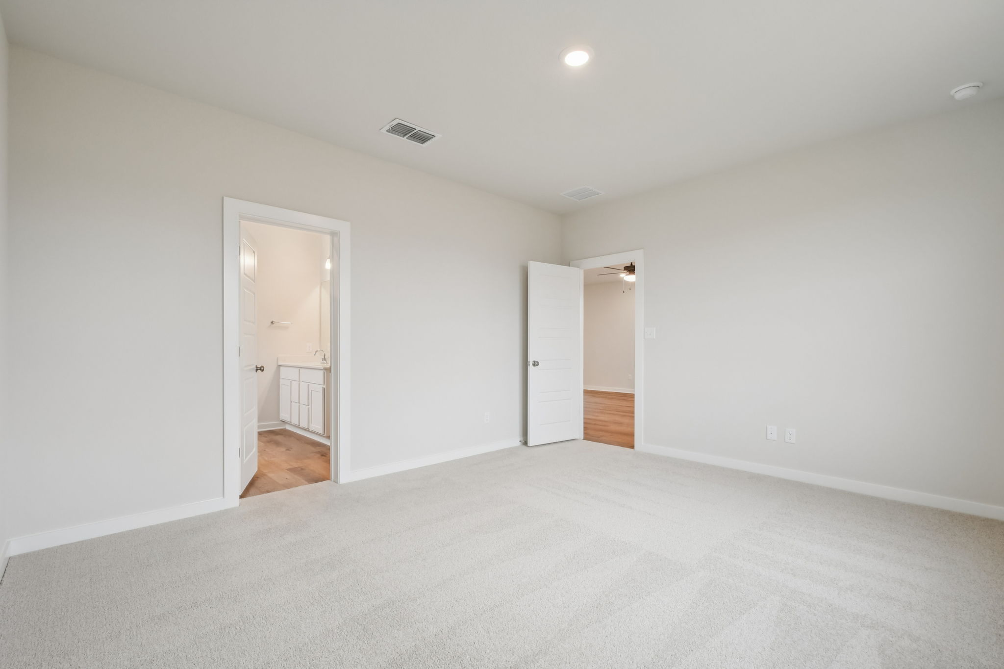 A room with white walls.