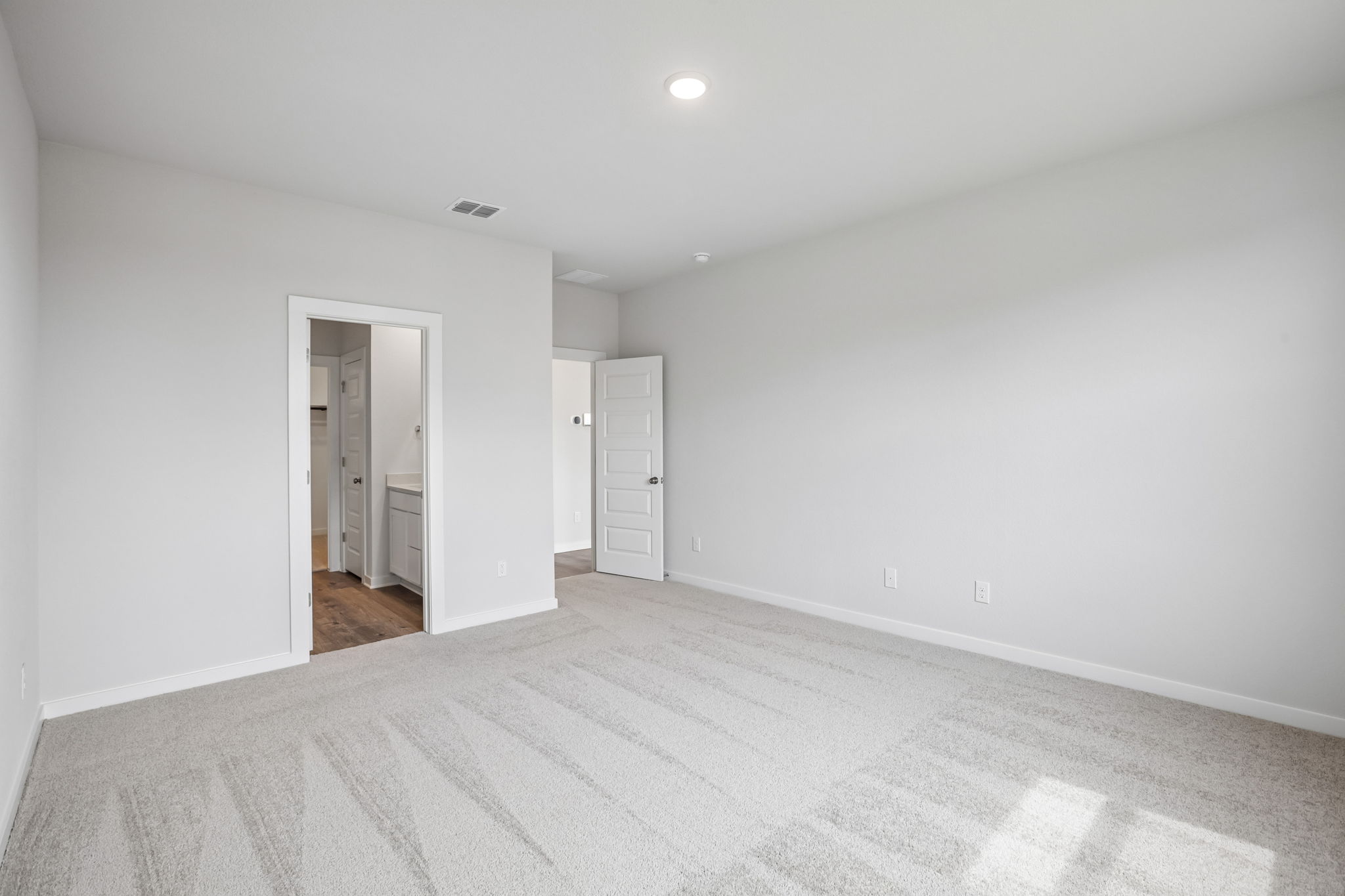 A room with white walls.