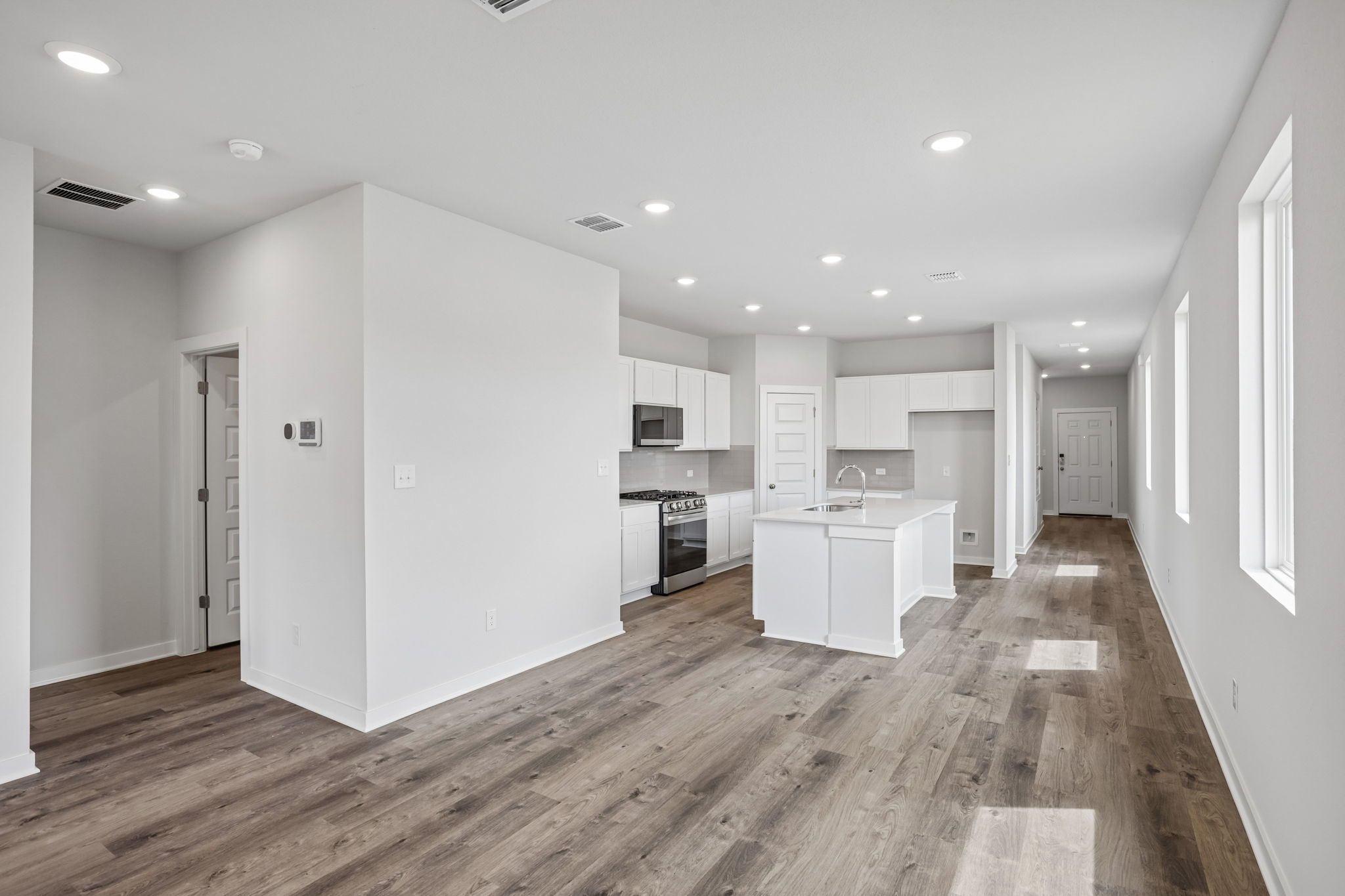 A large empty kitchen.