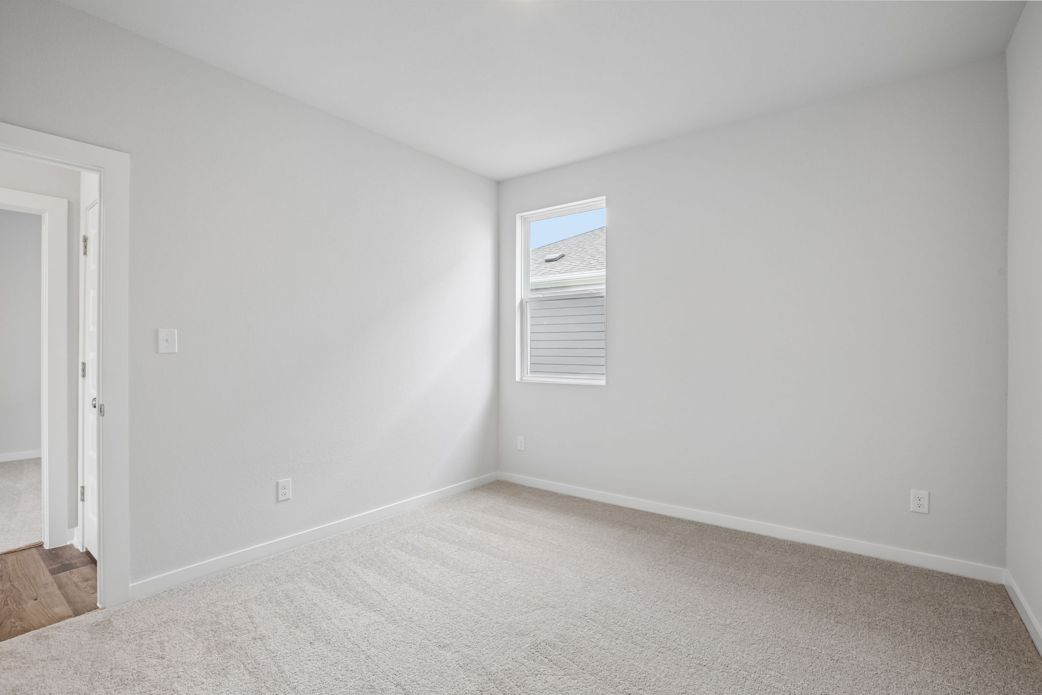 A room with white walls.