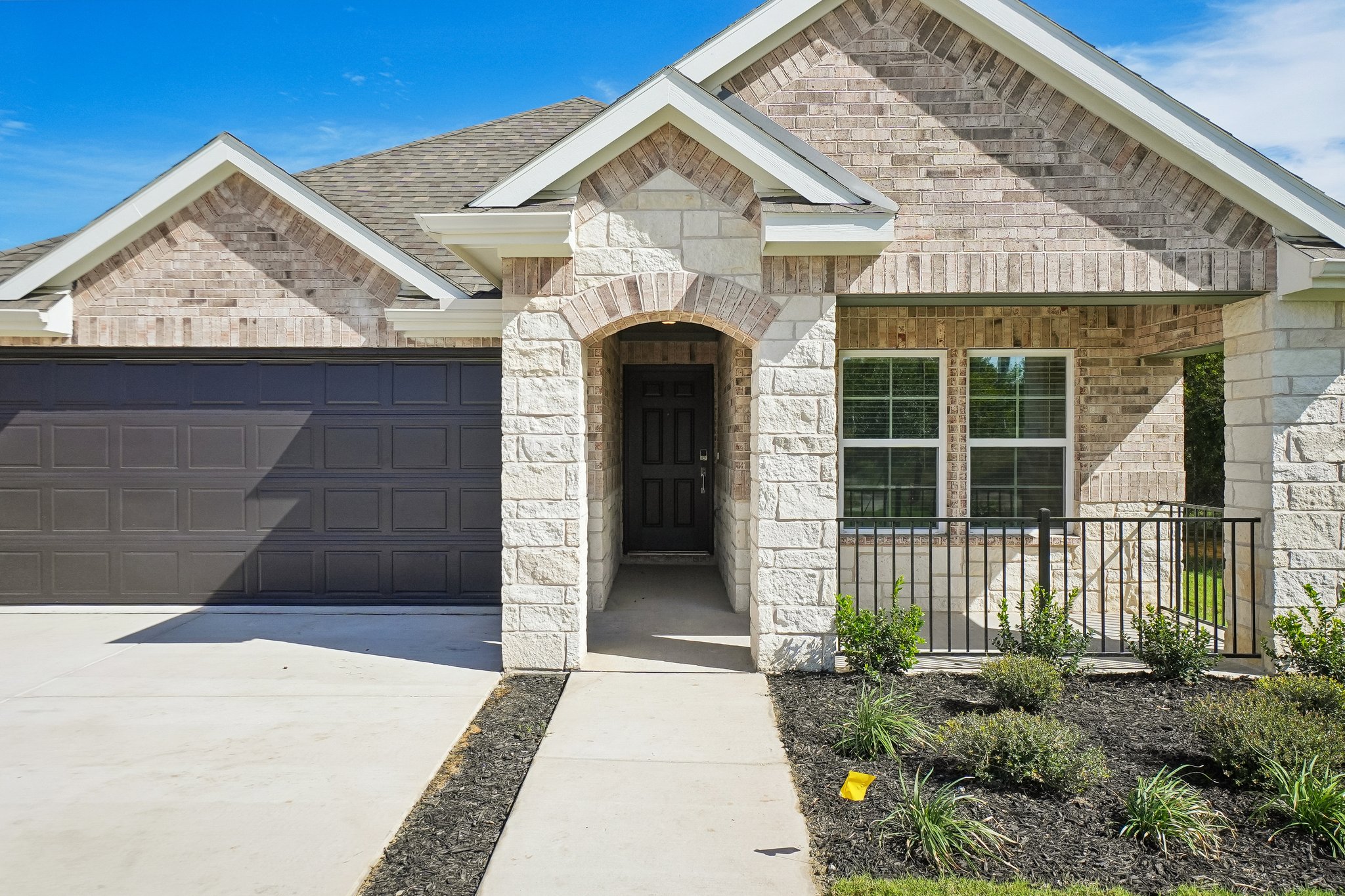A house with a gate.