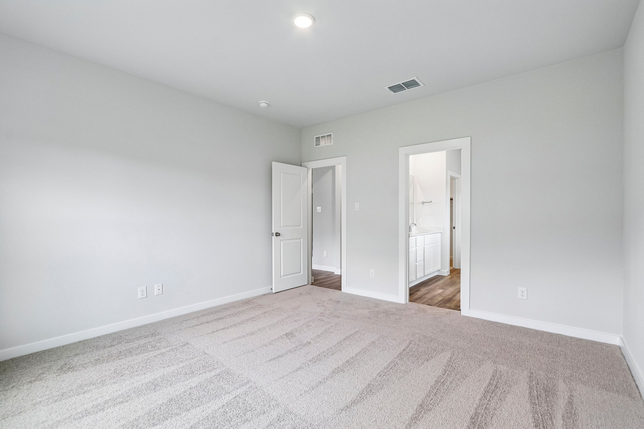 A room with white walls.