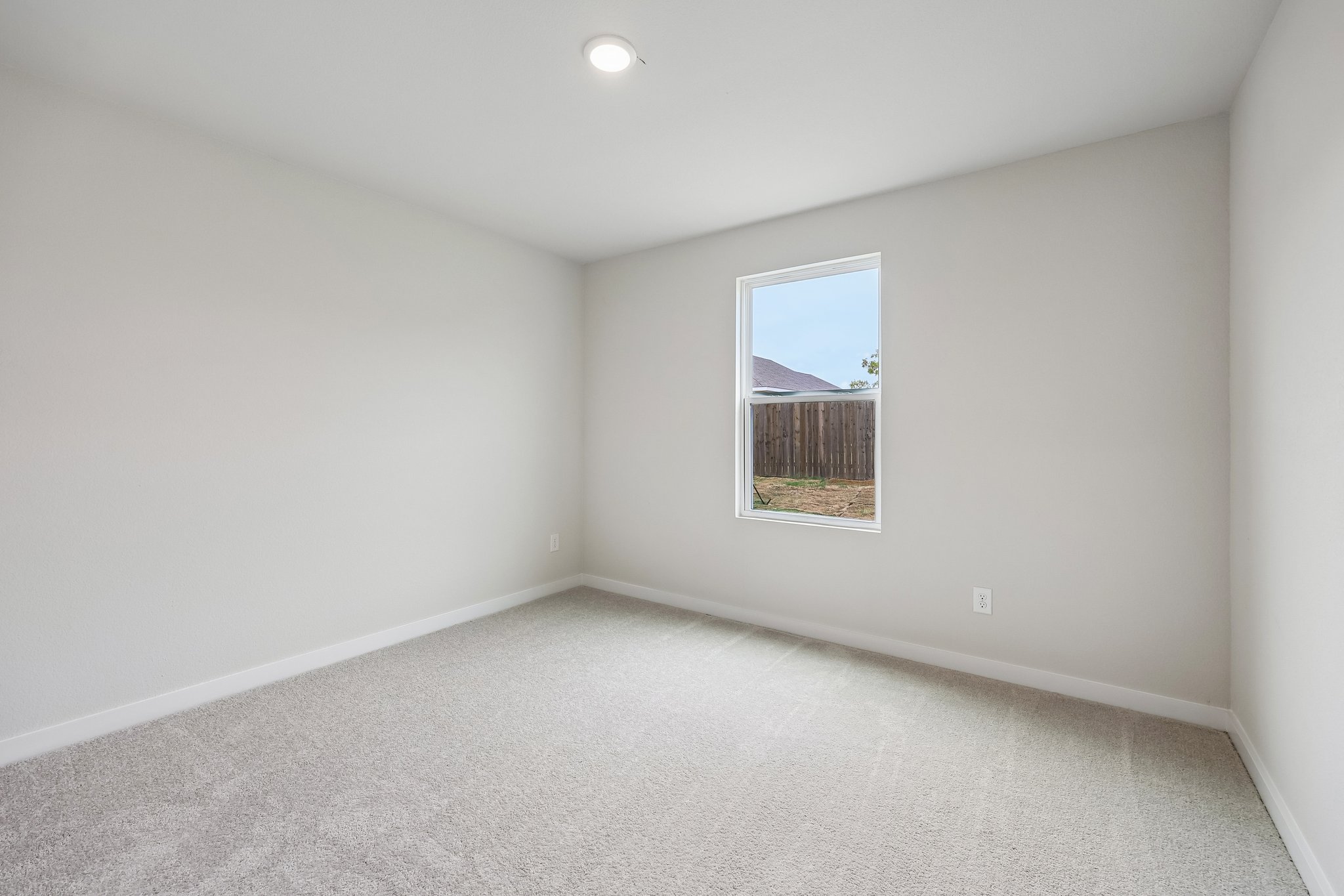 A room with a window.