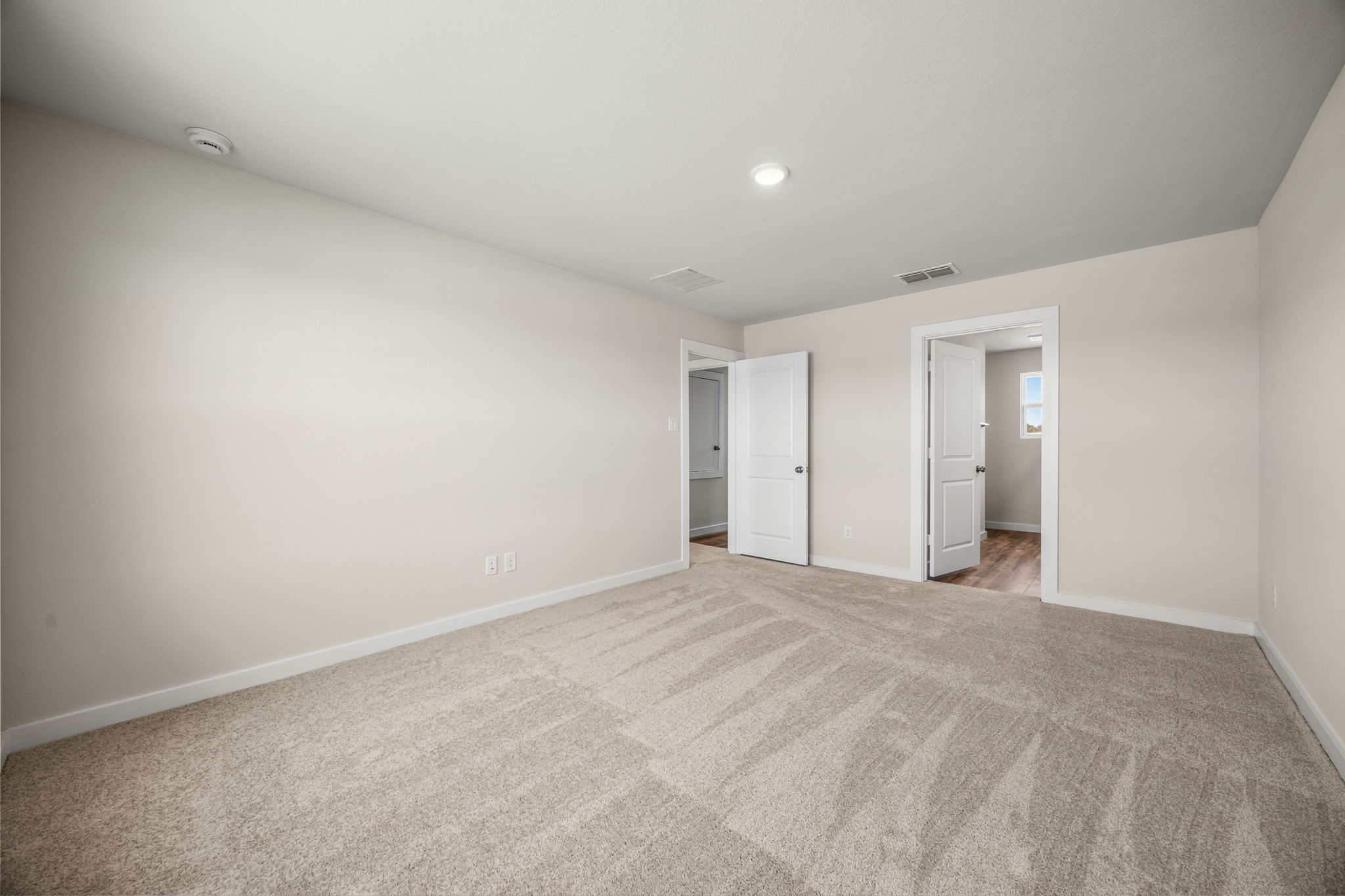A room with white walls.