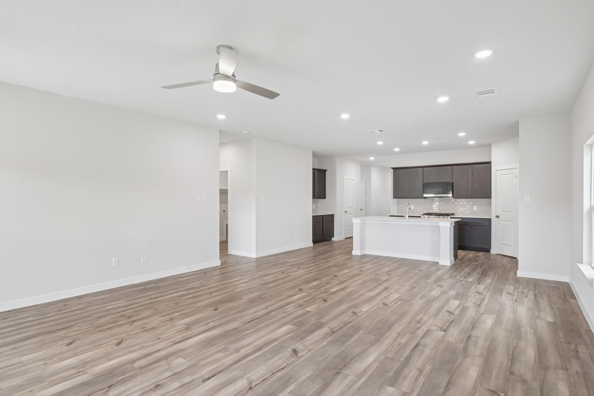 A large empty kitchen.