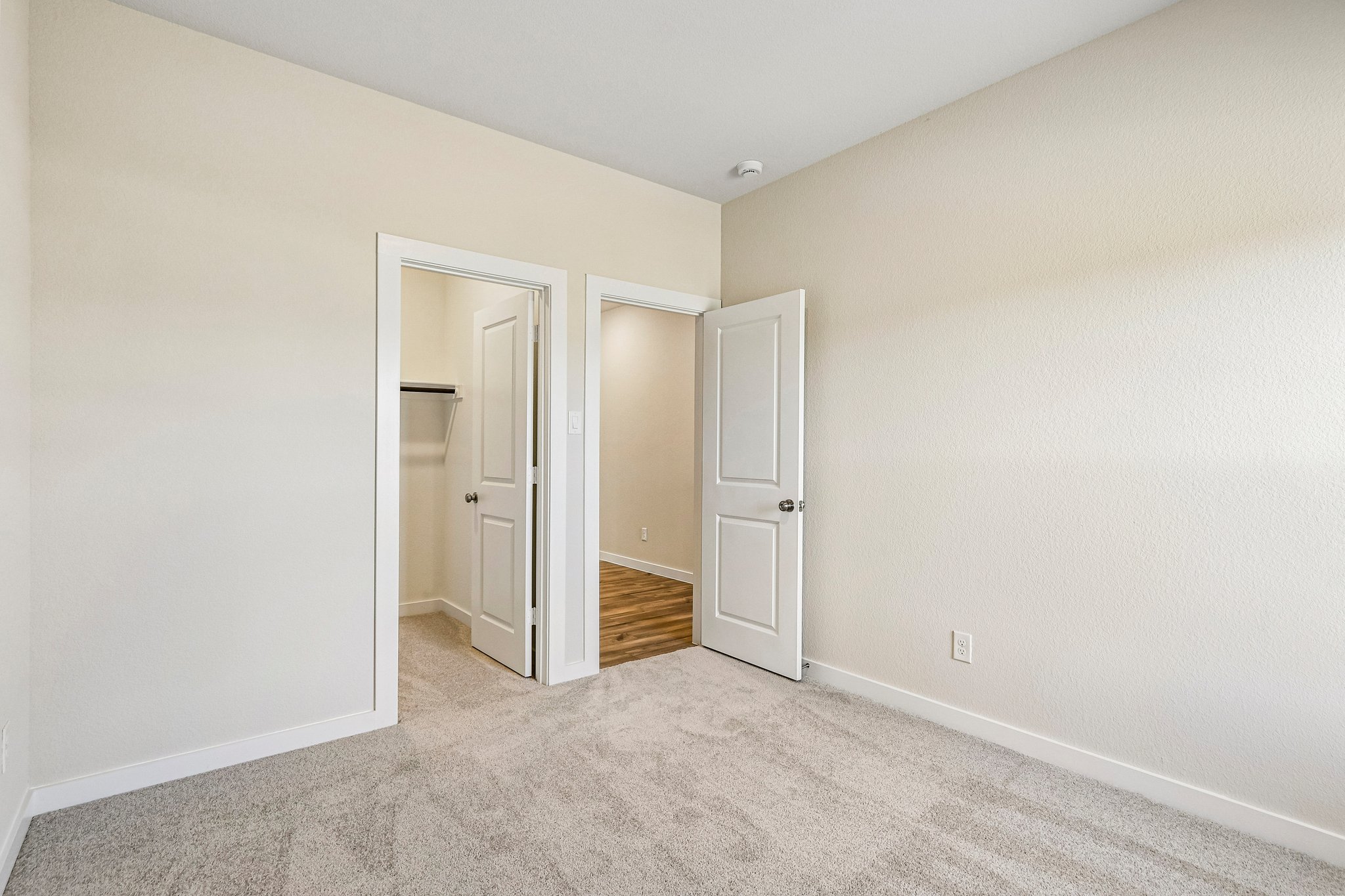 A room with white walls.