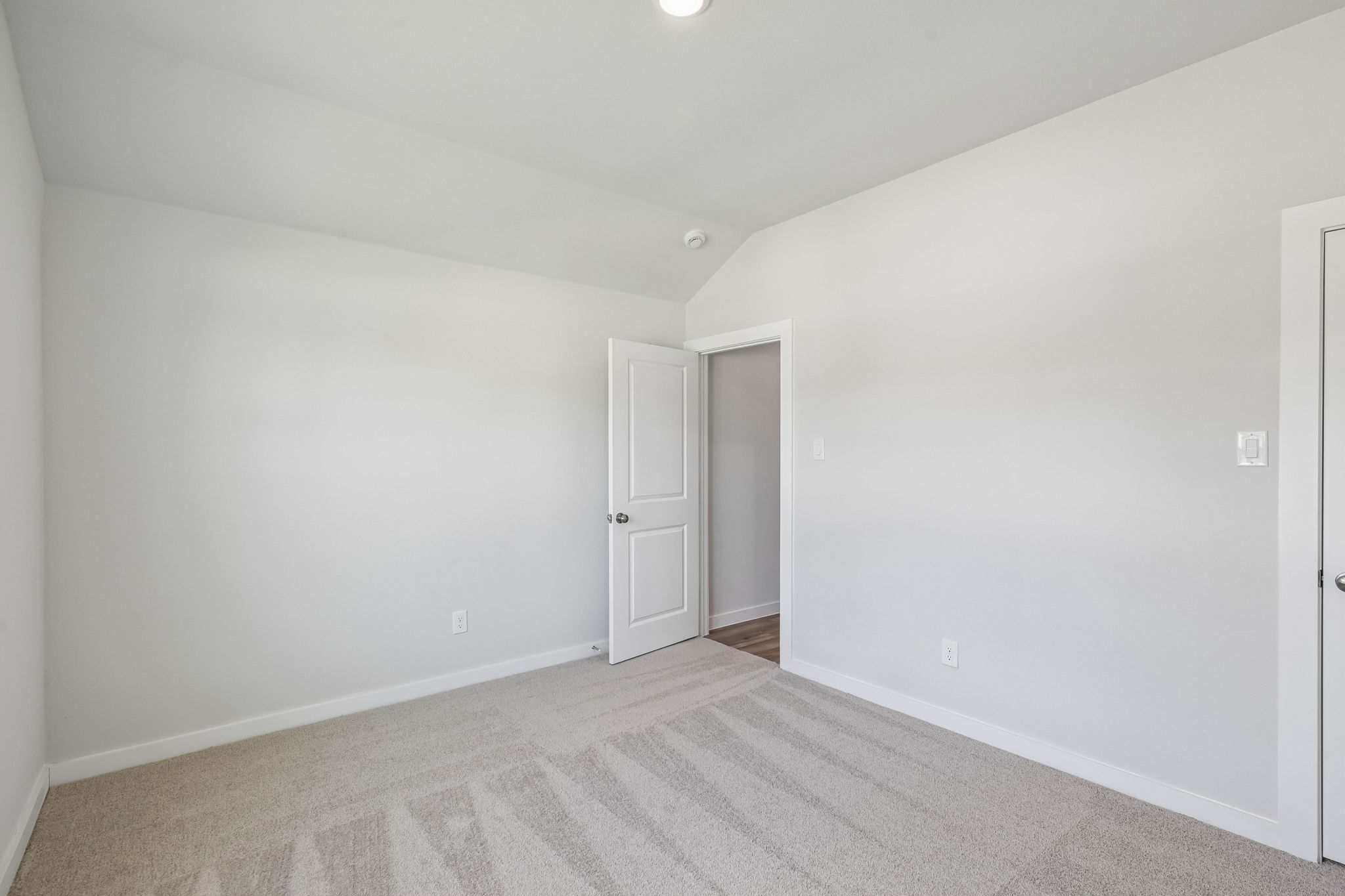 A room with white walls.