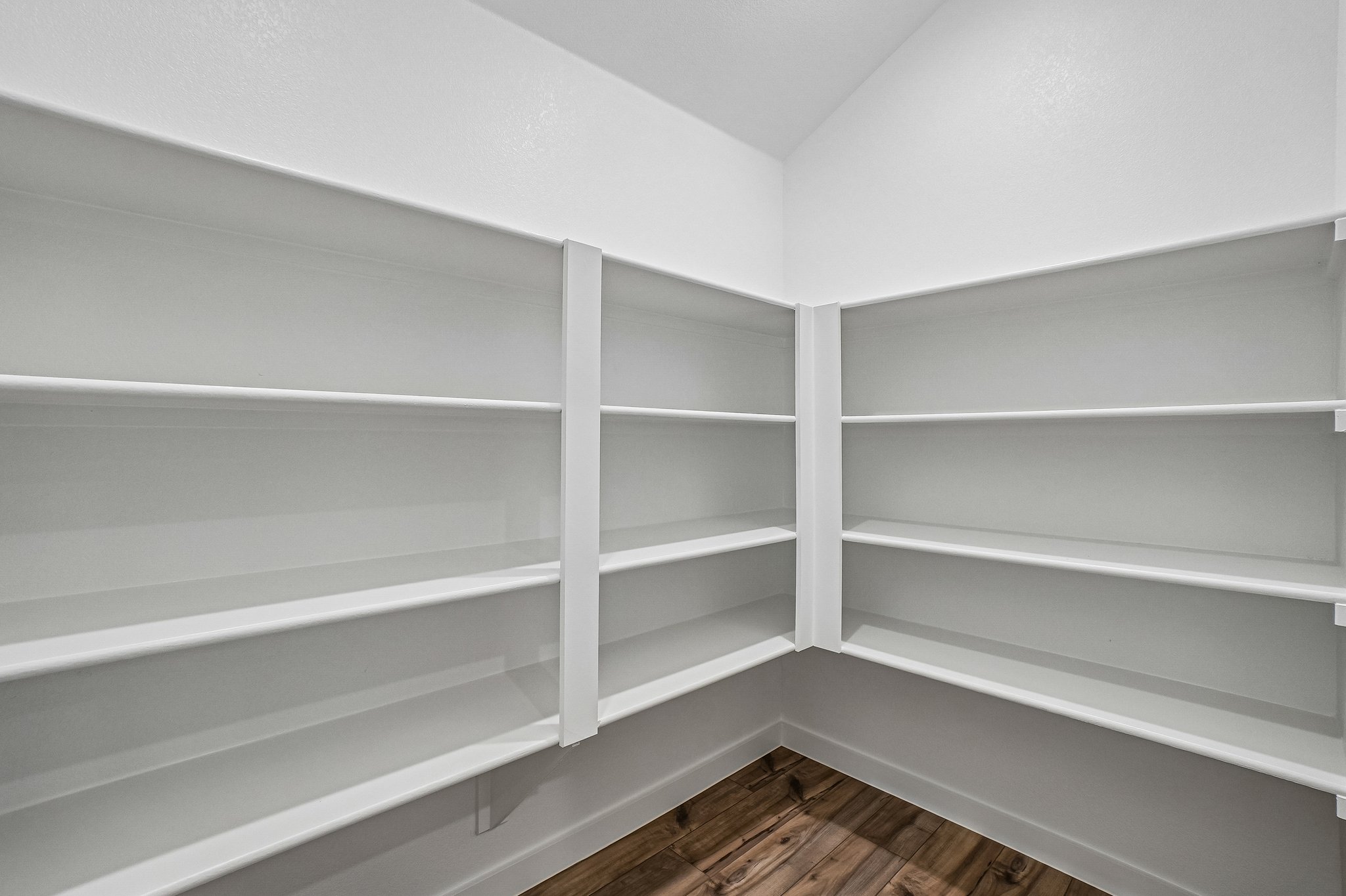 A white shelf with white shelves.