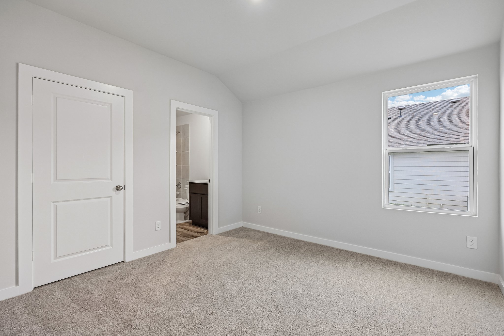 A room with white walls.