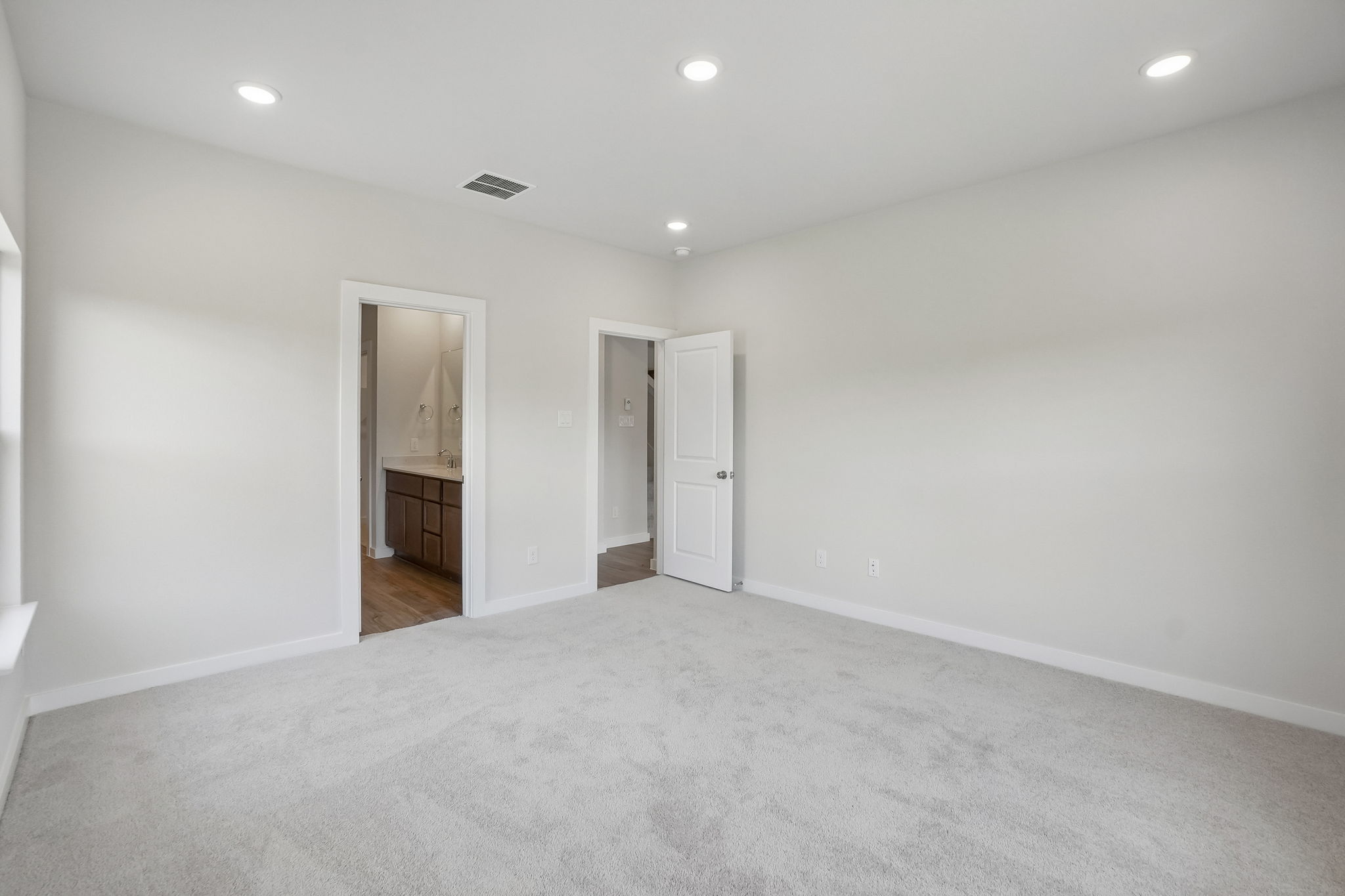 A room with white walls.