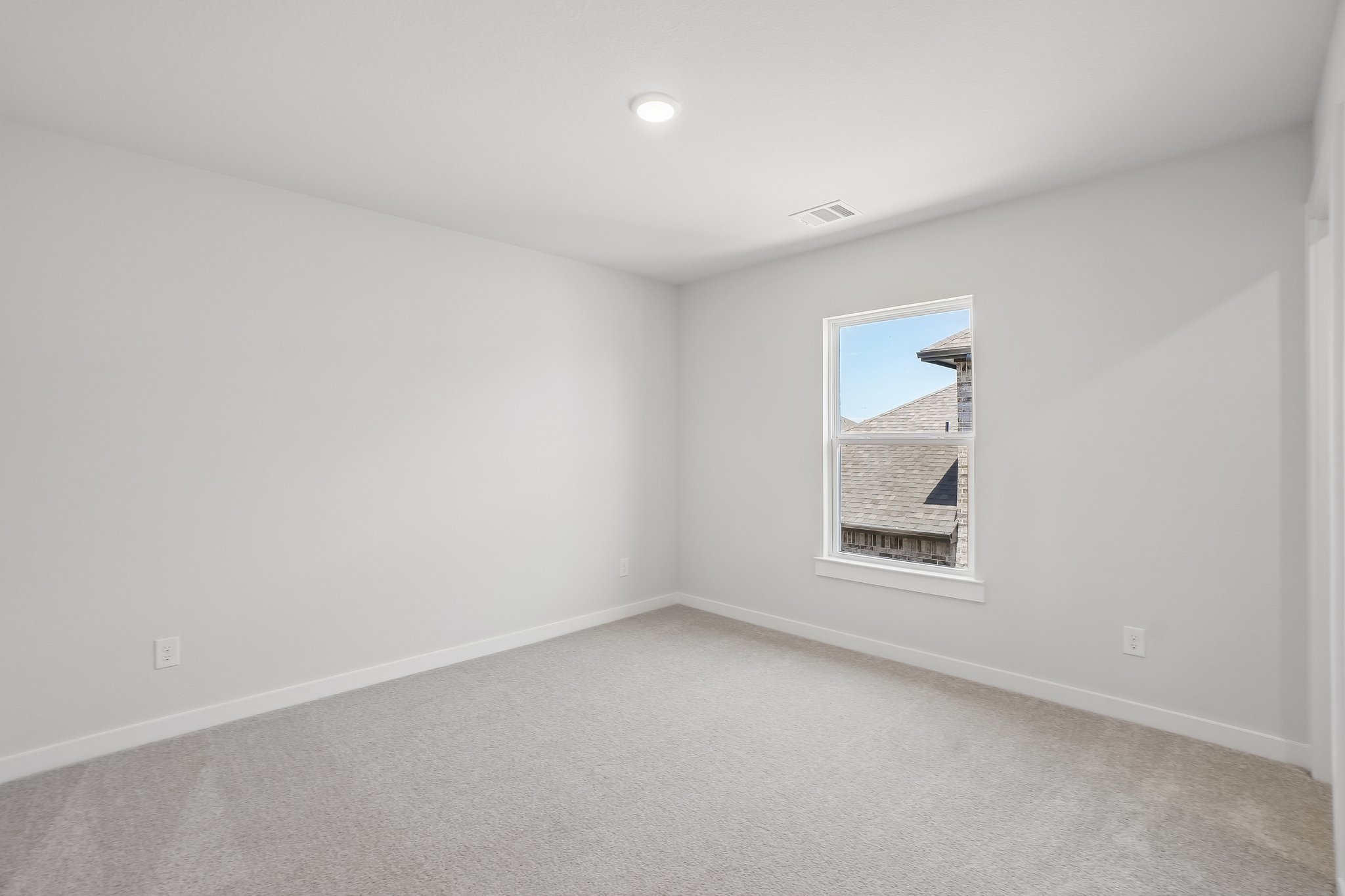 A room with a window.