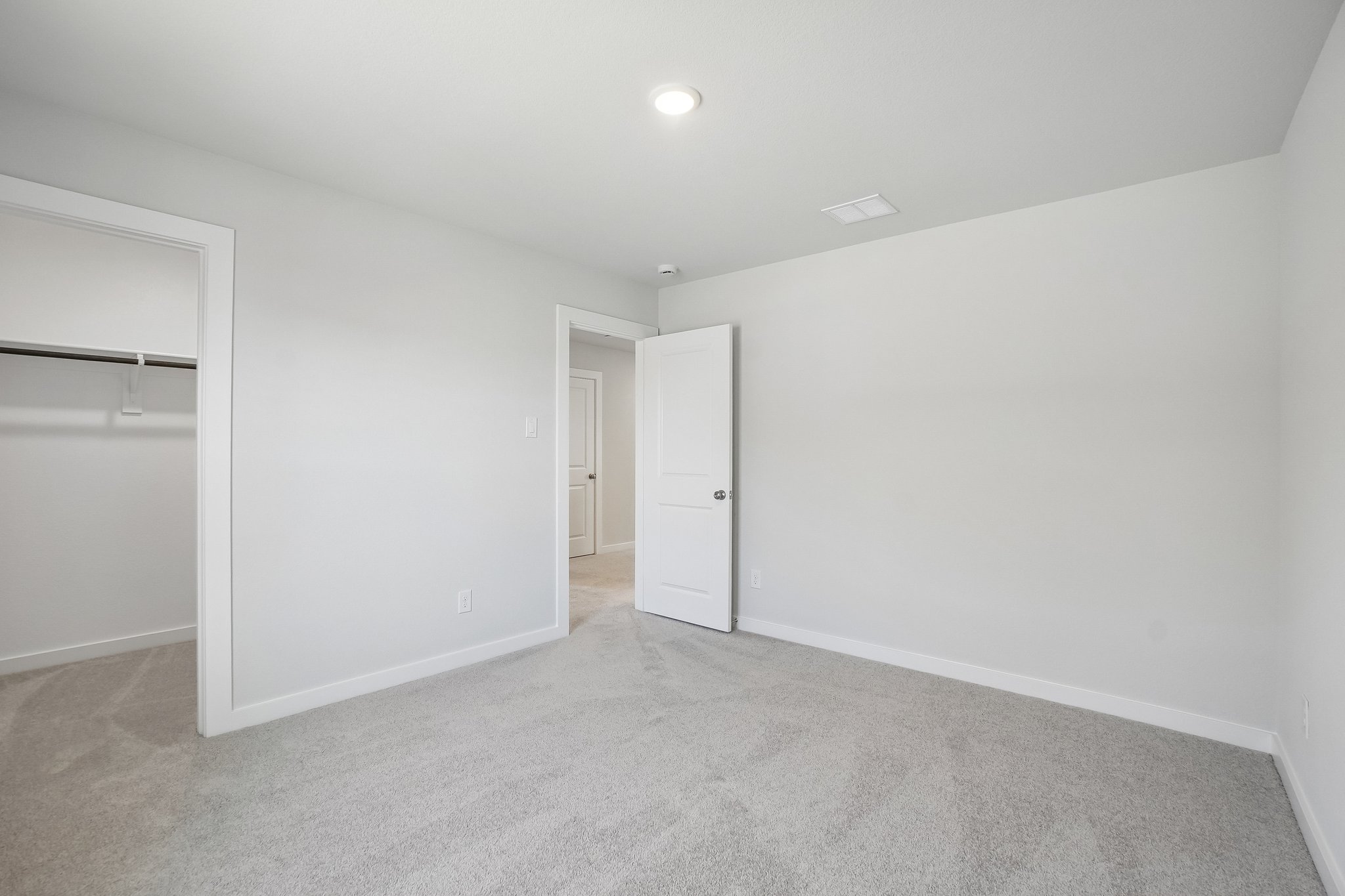 A room with white walls.