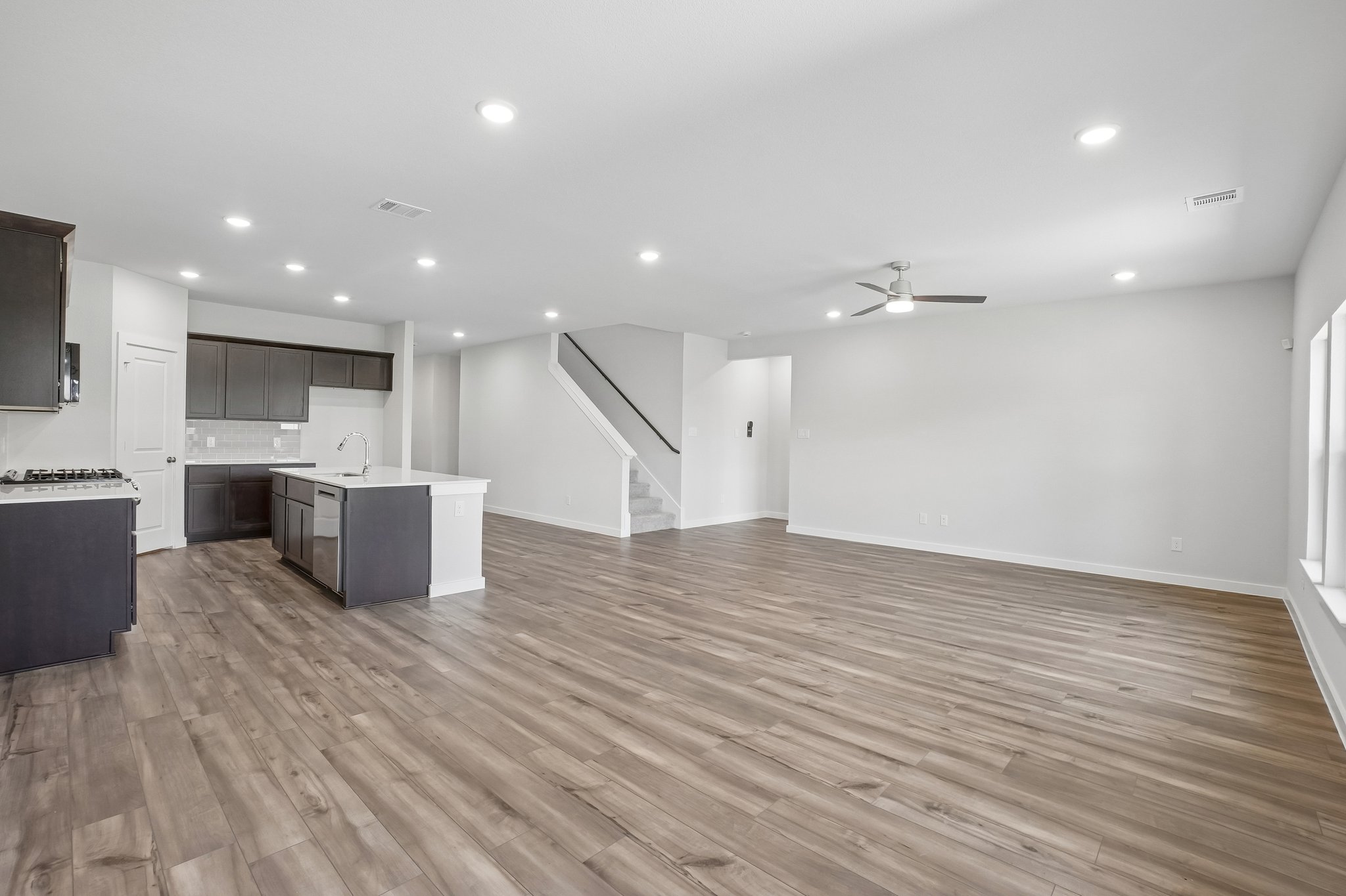 A large empty kitchen.