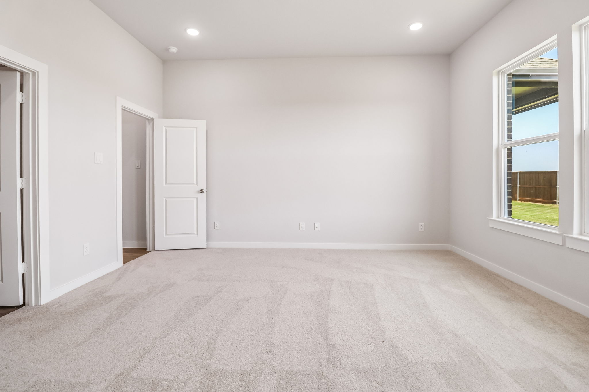A room with white walls.