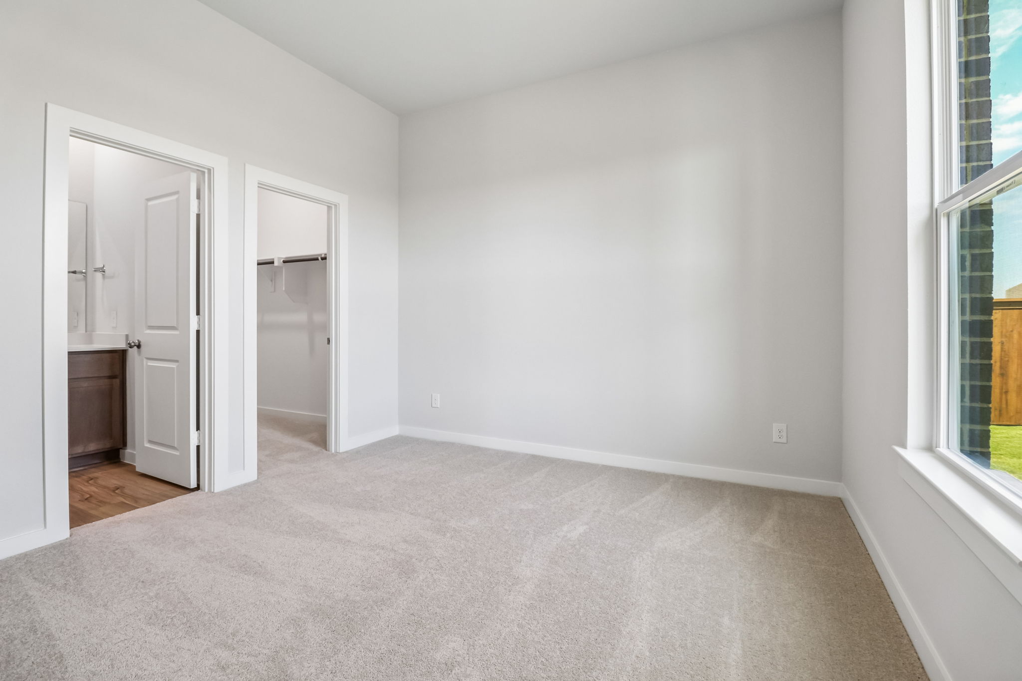A room with white walls.