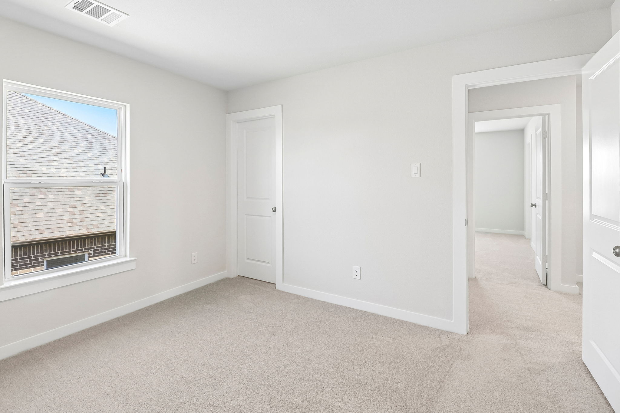 A room with white walls.