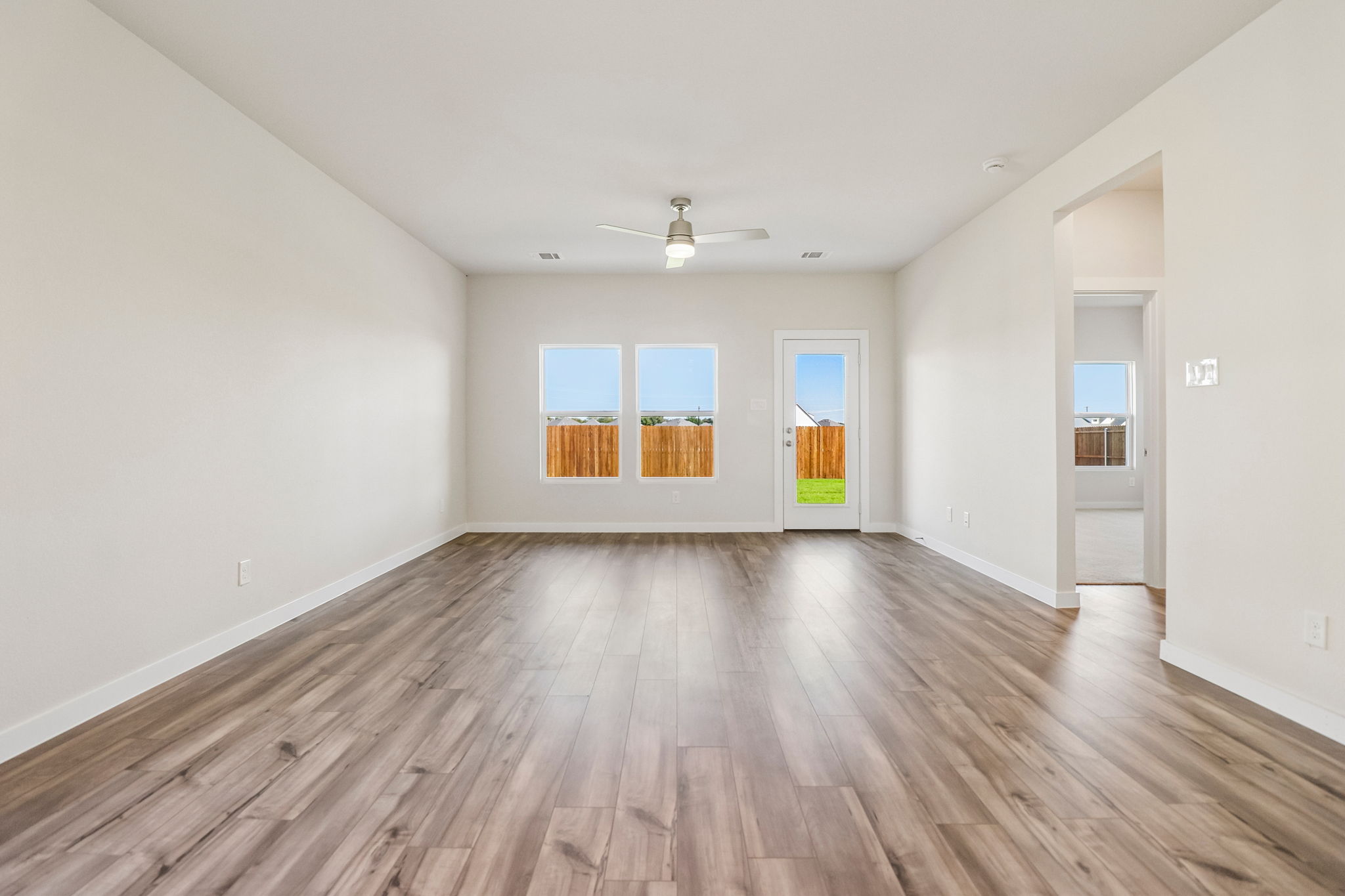 A large empty room.