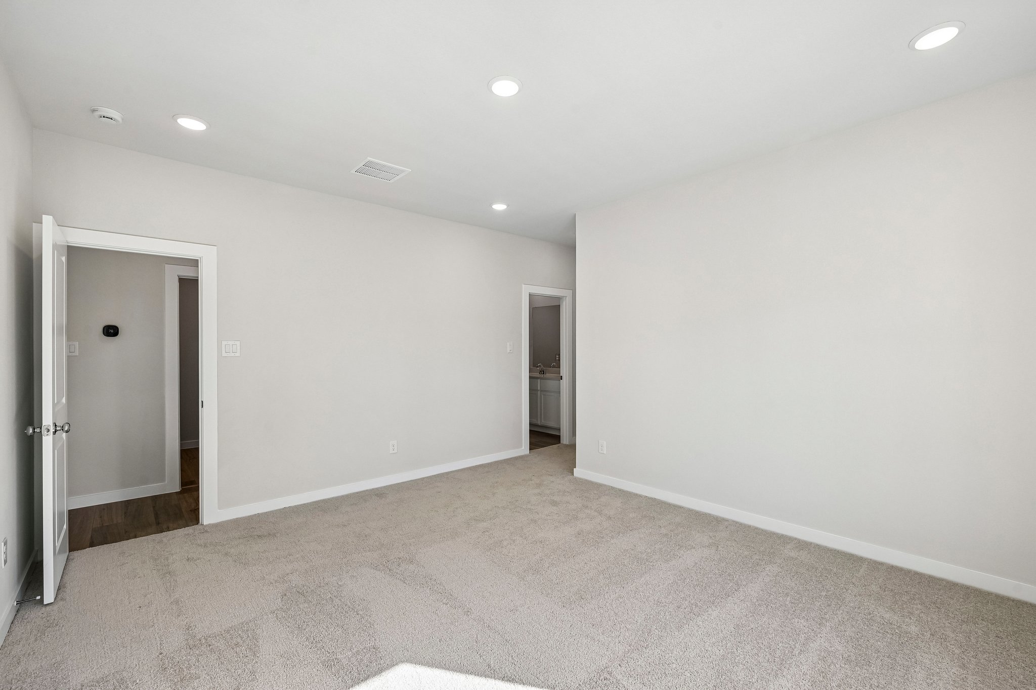 A room with white walls.