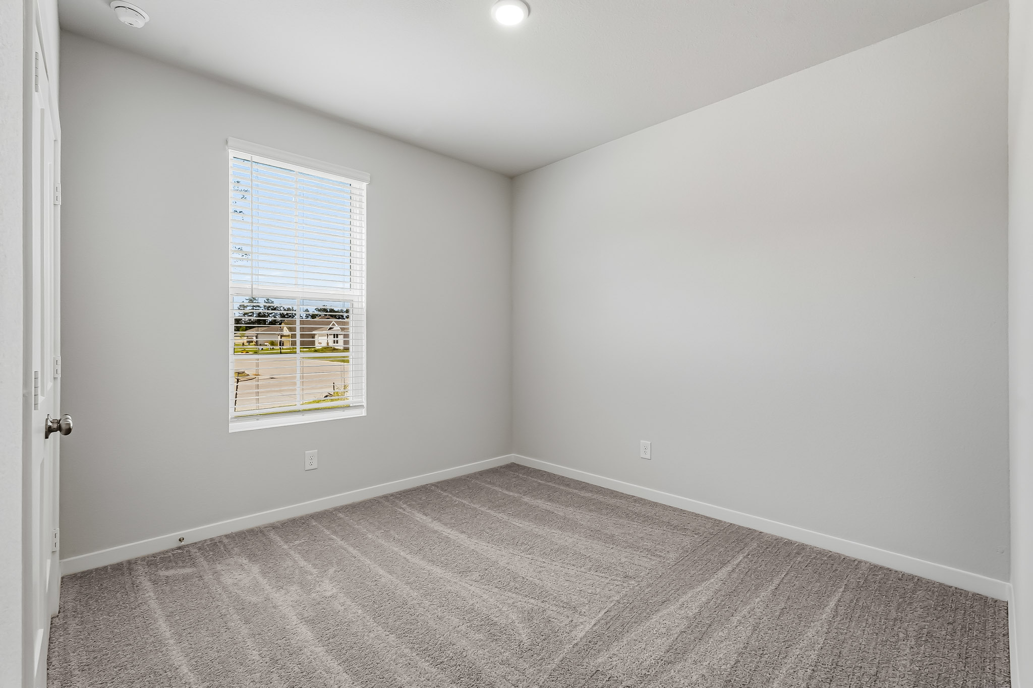 A room with a window.