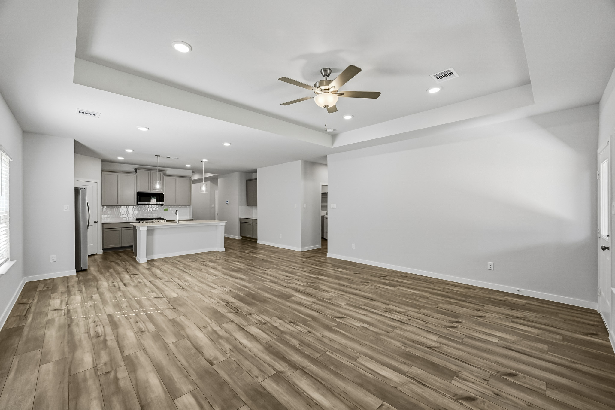 A large empty kitchen.
