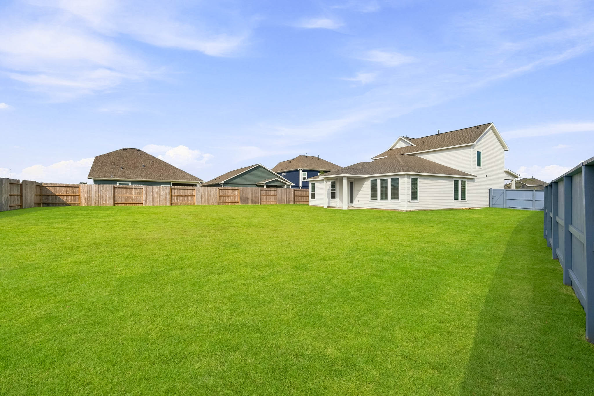 A row of houses.