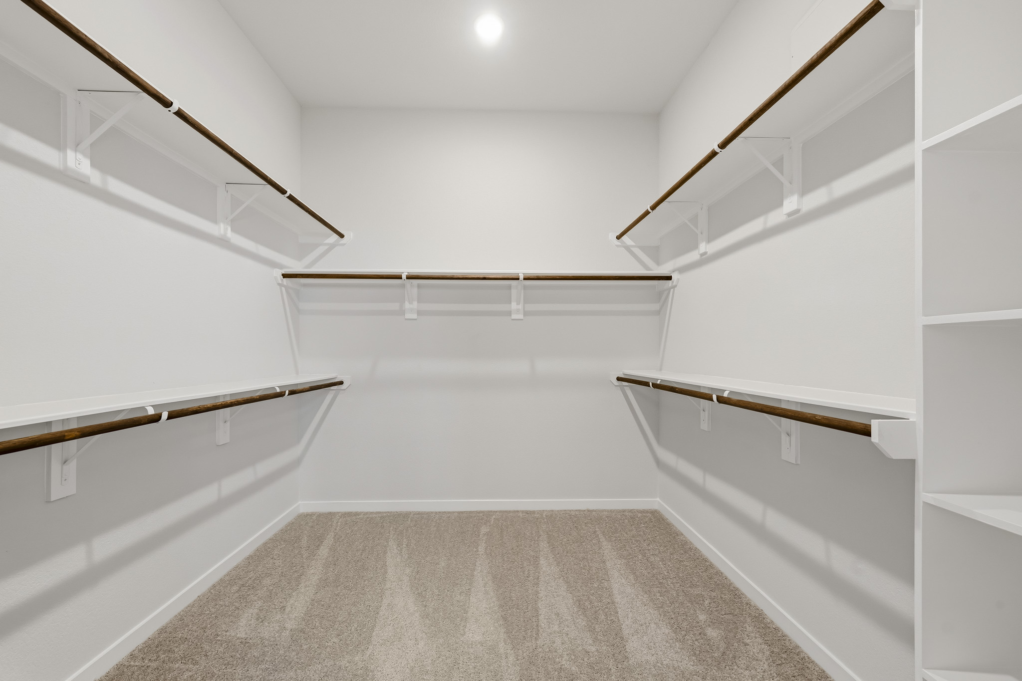 A staircase in a room.