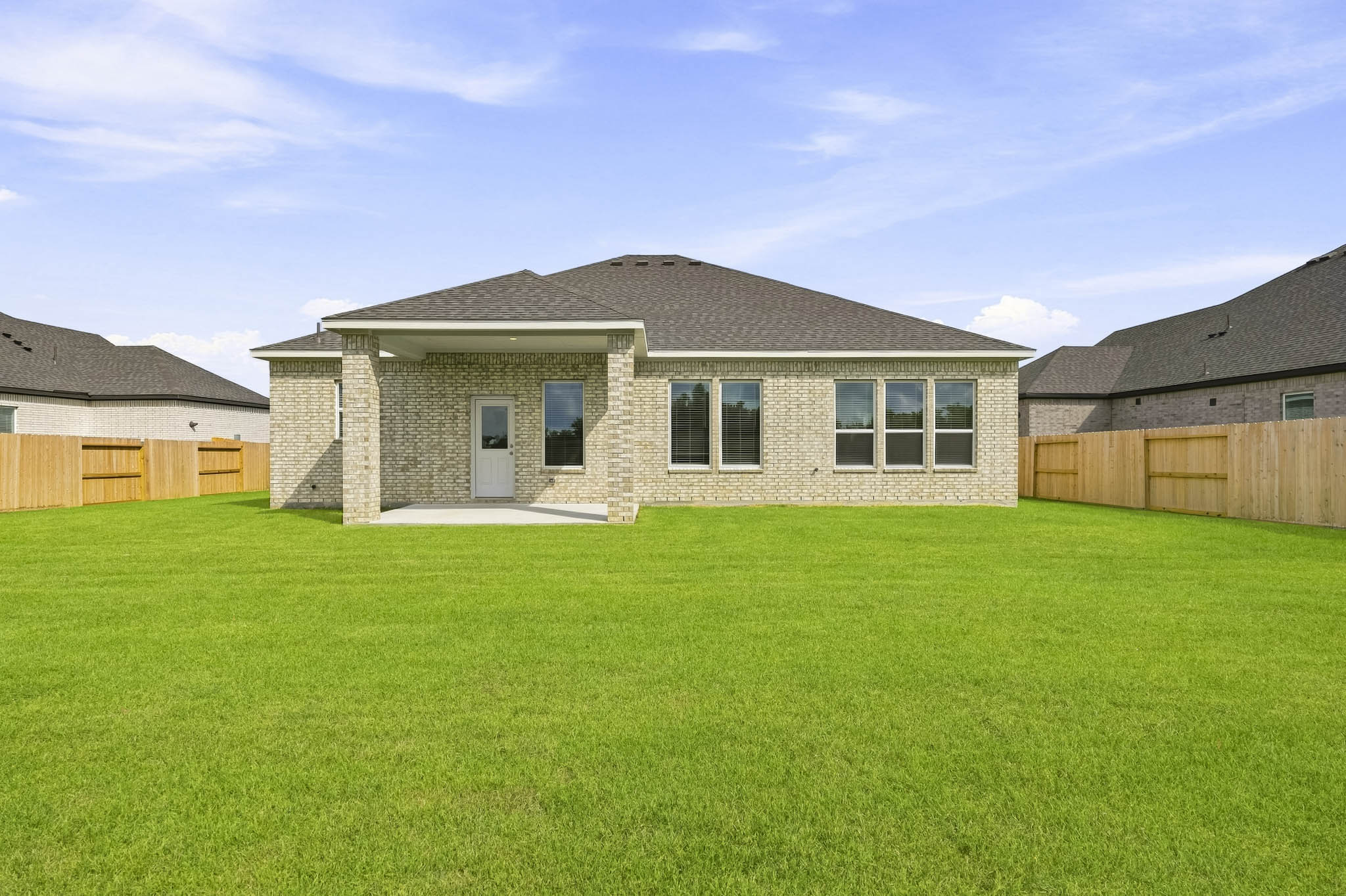 A house with a large yard.
