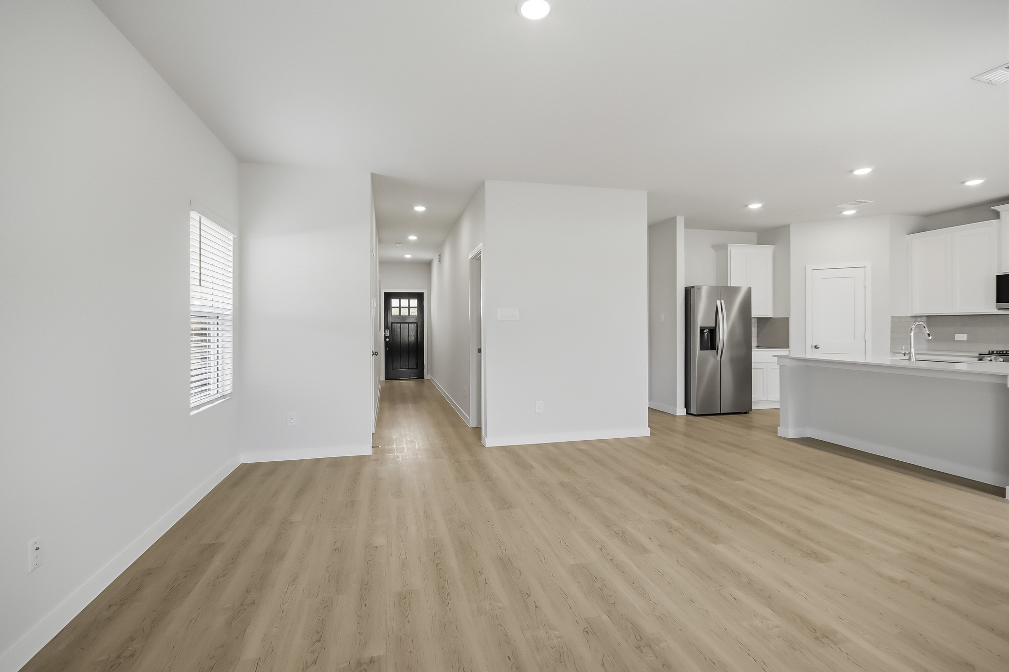 A large empty kitchen.