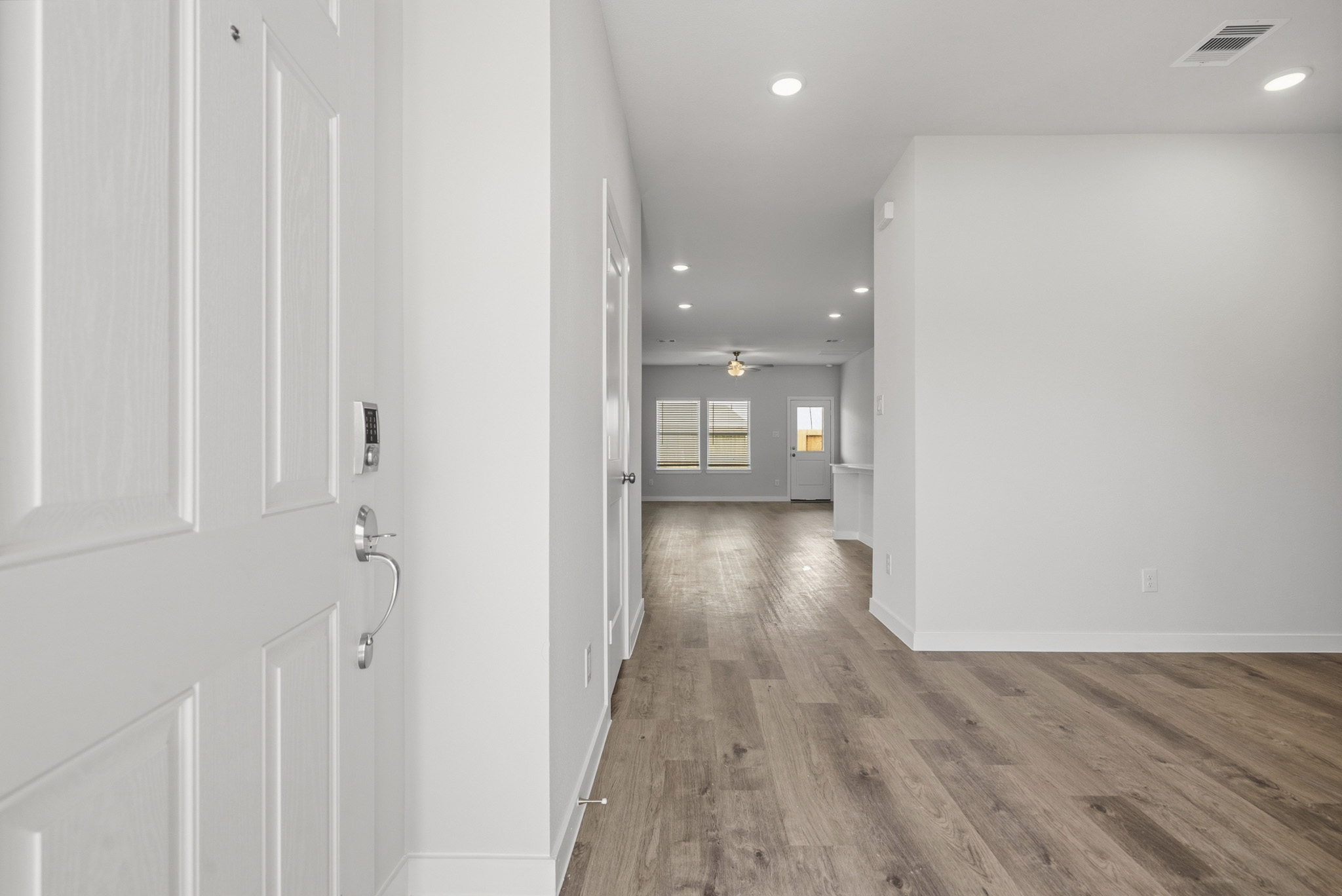 A room with white walls.