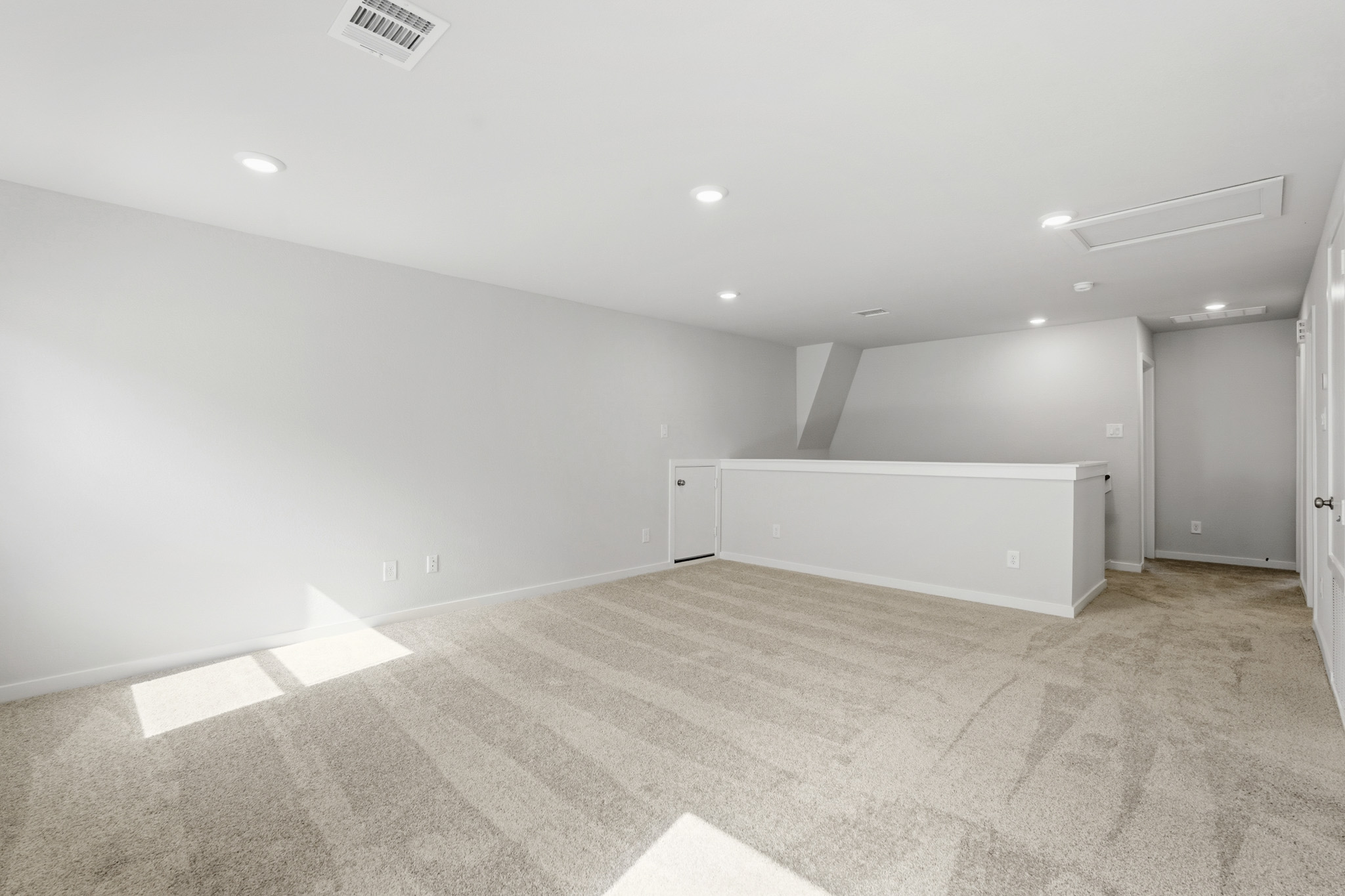 A room with white walls.