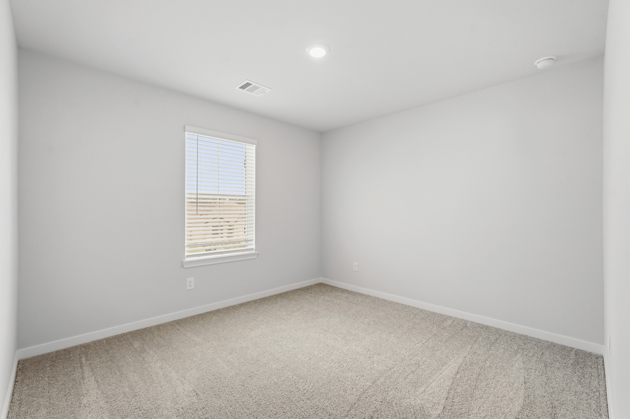 A room with a window.