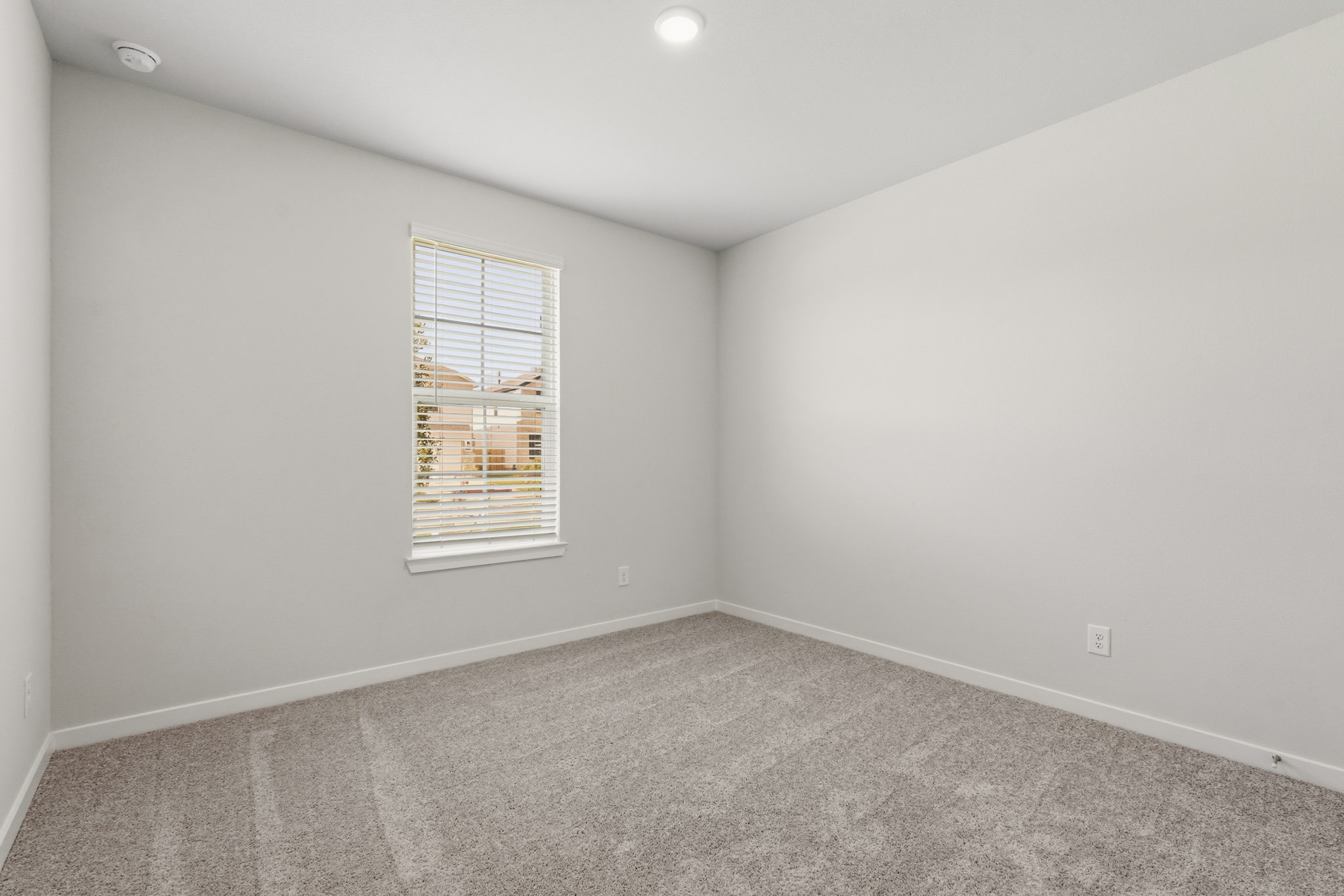 A room with a window.