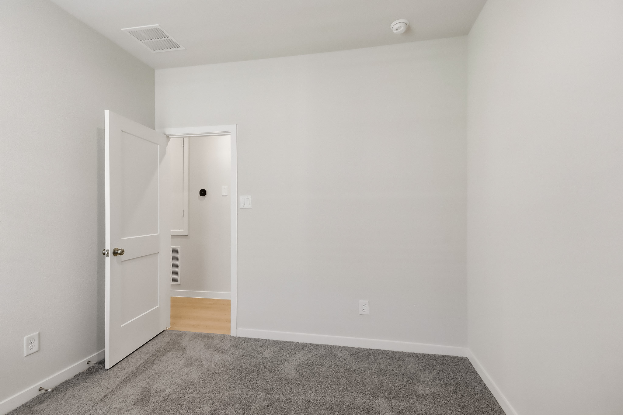 A room with white walls.