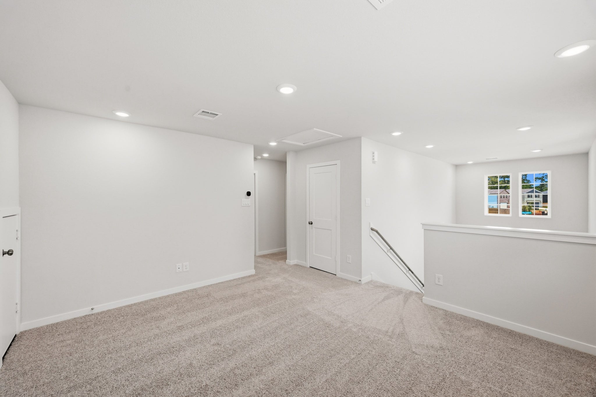 A room with white walls.