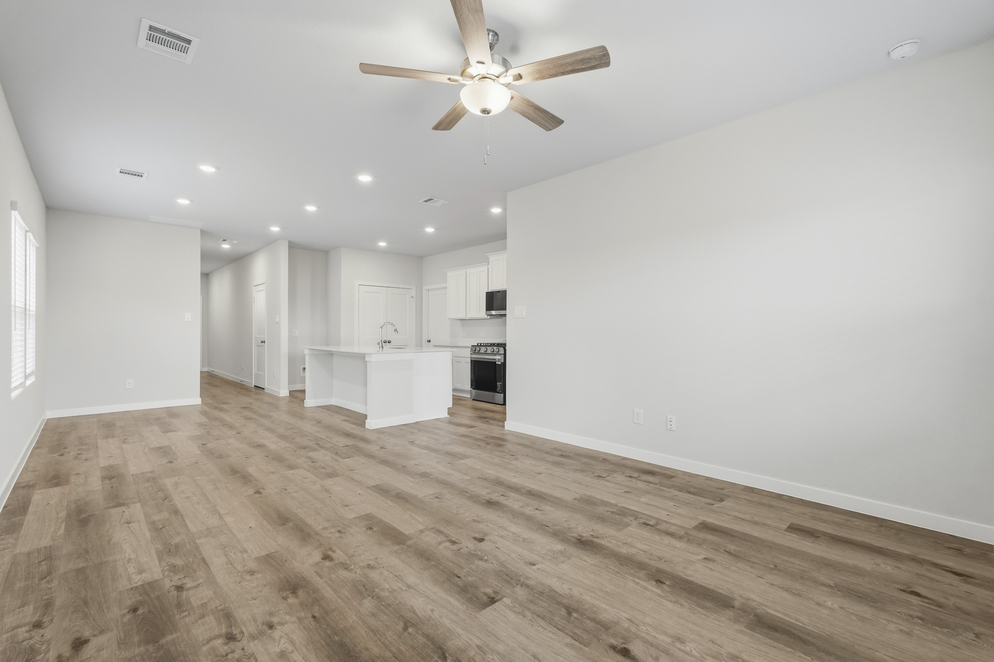 A large empty kitchen.