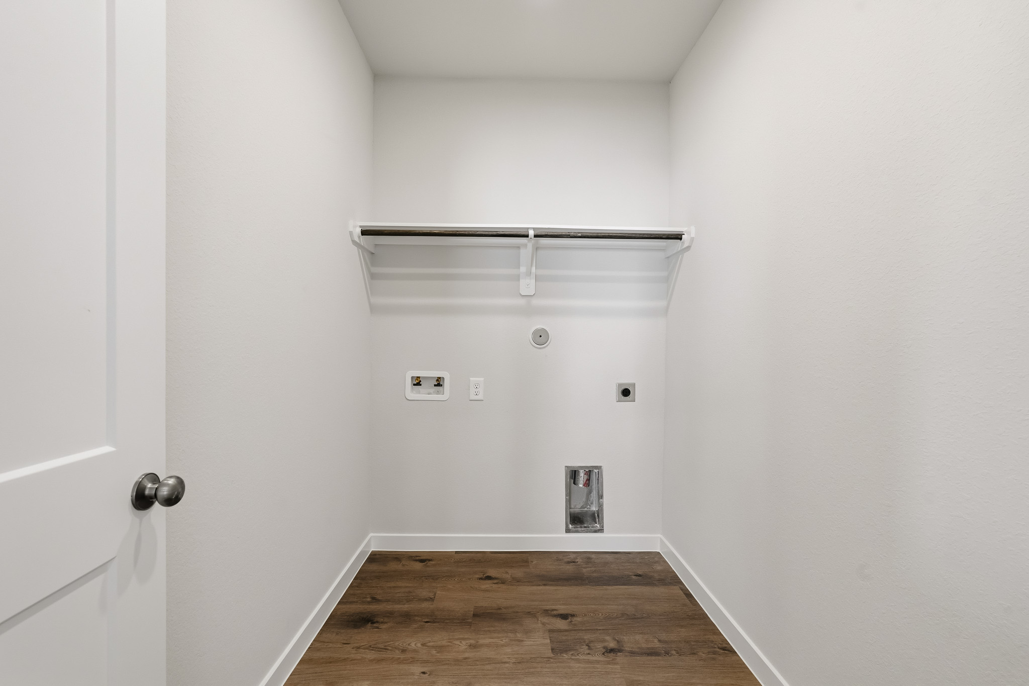 A room with white walls.
