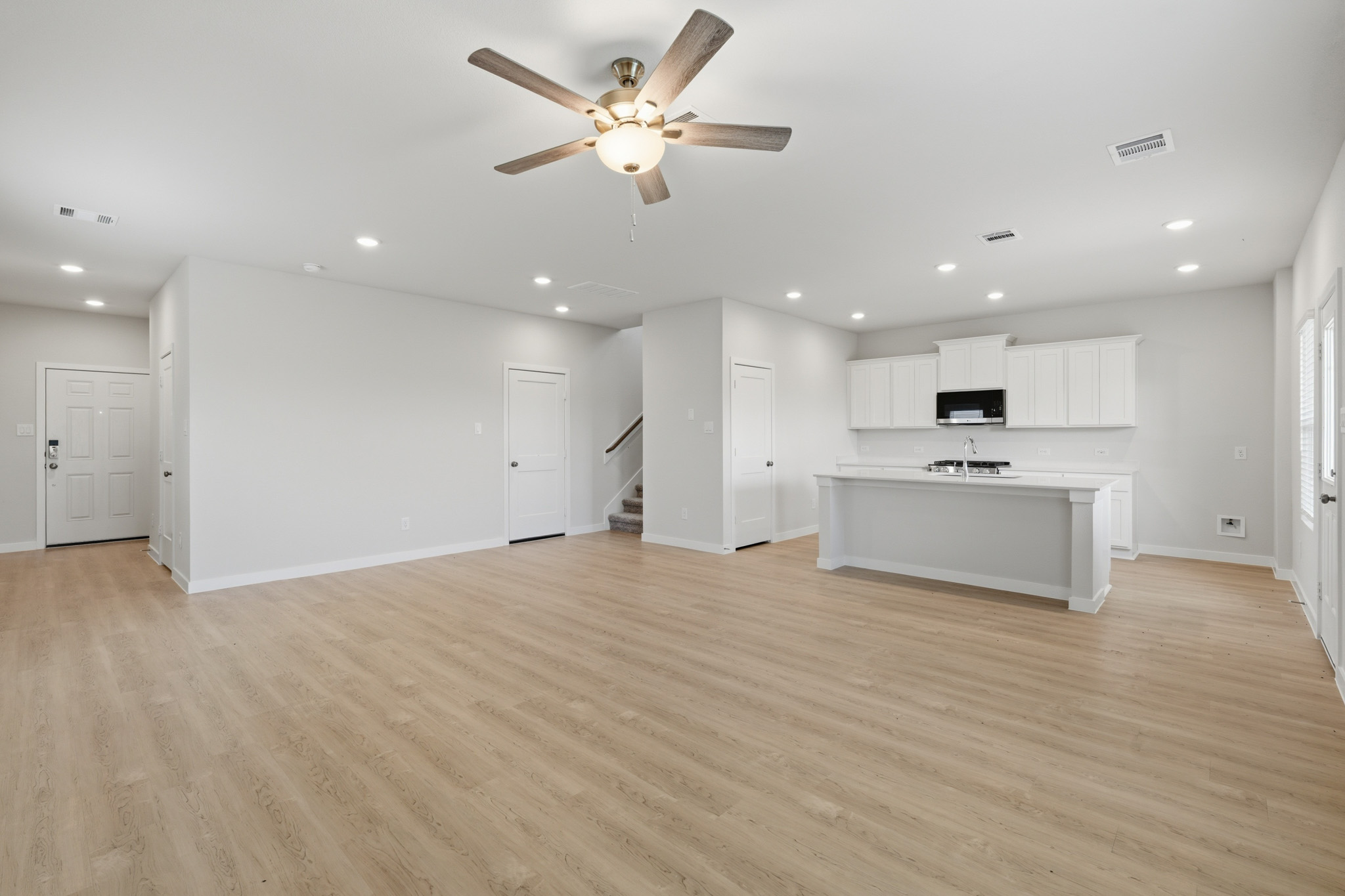 A large empty kitchen.
