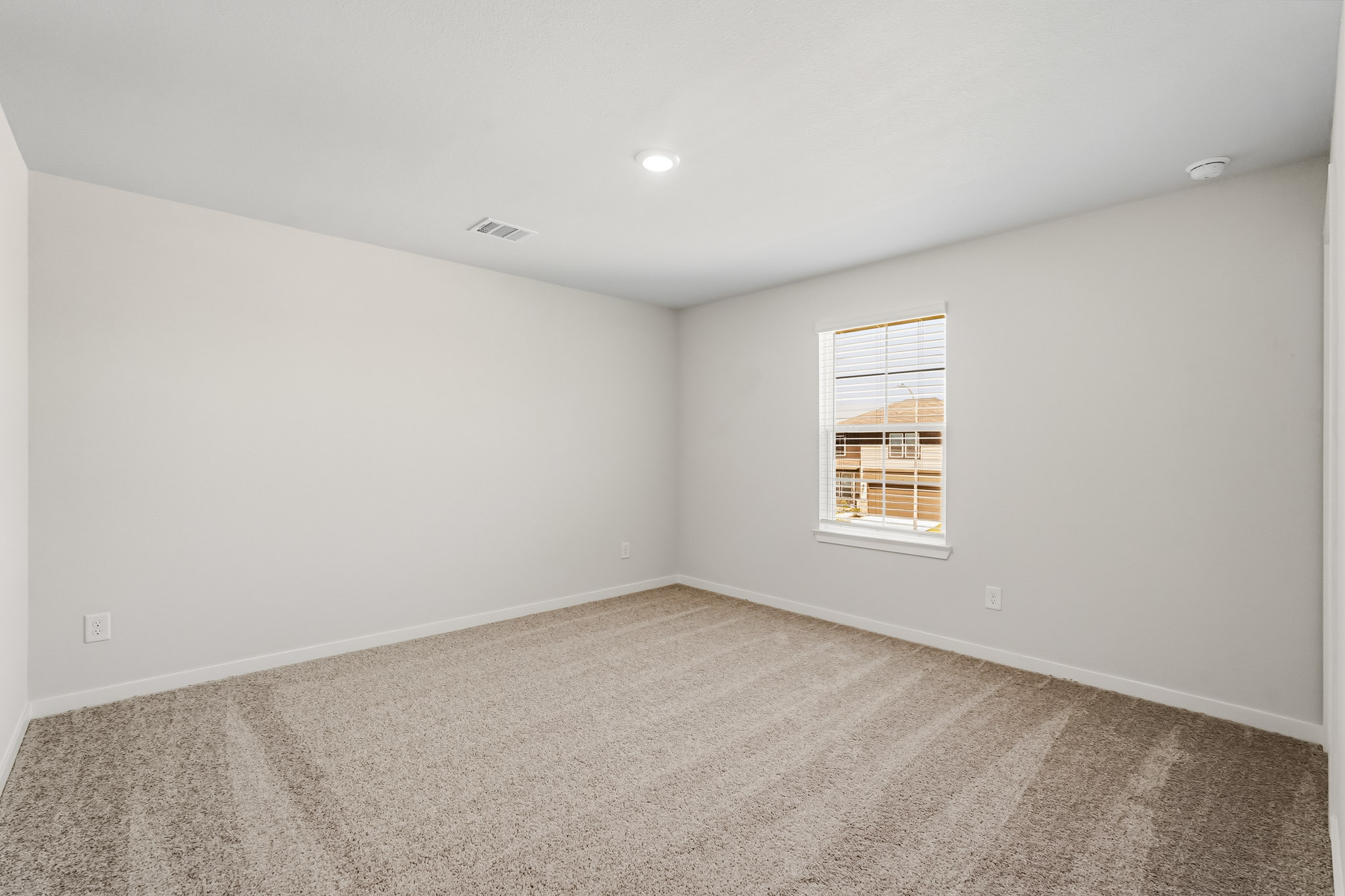 A room with a window.